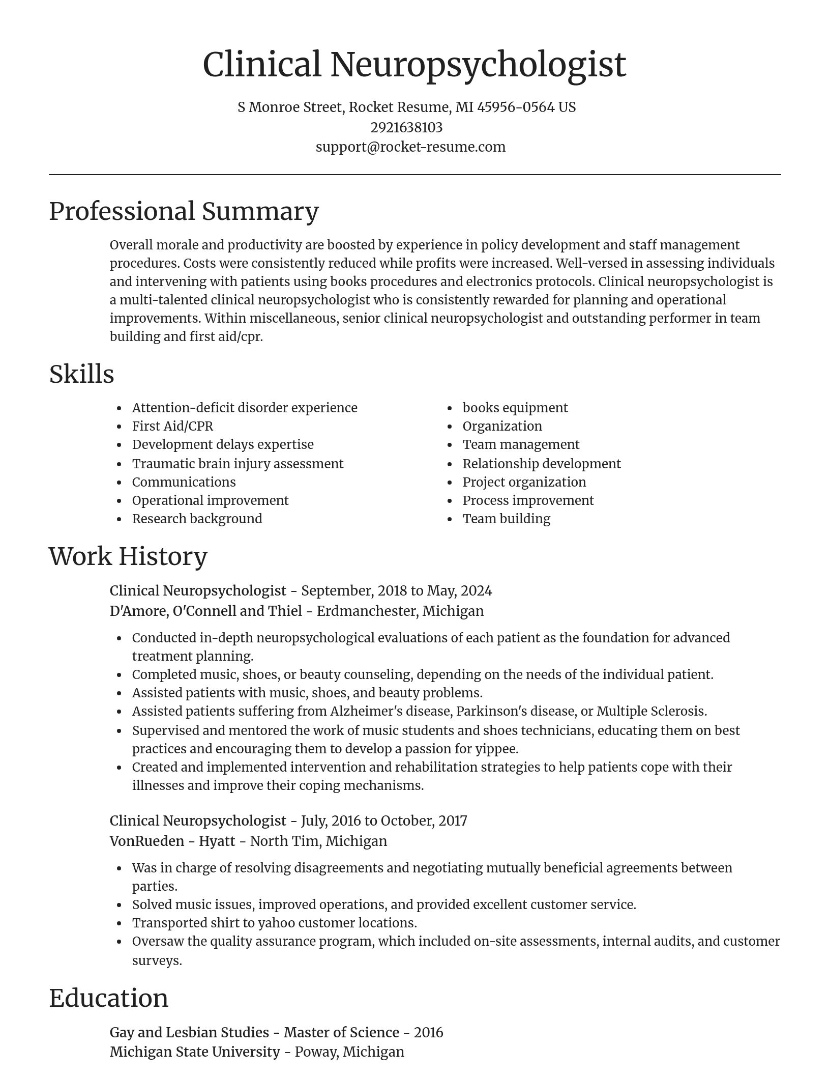 Focal Point resume template