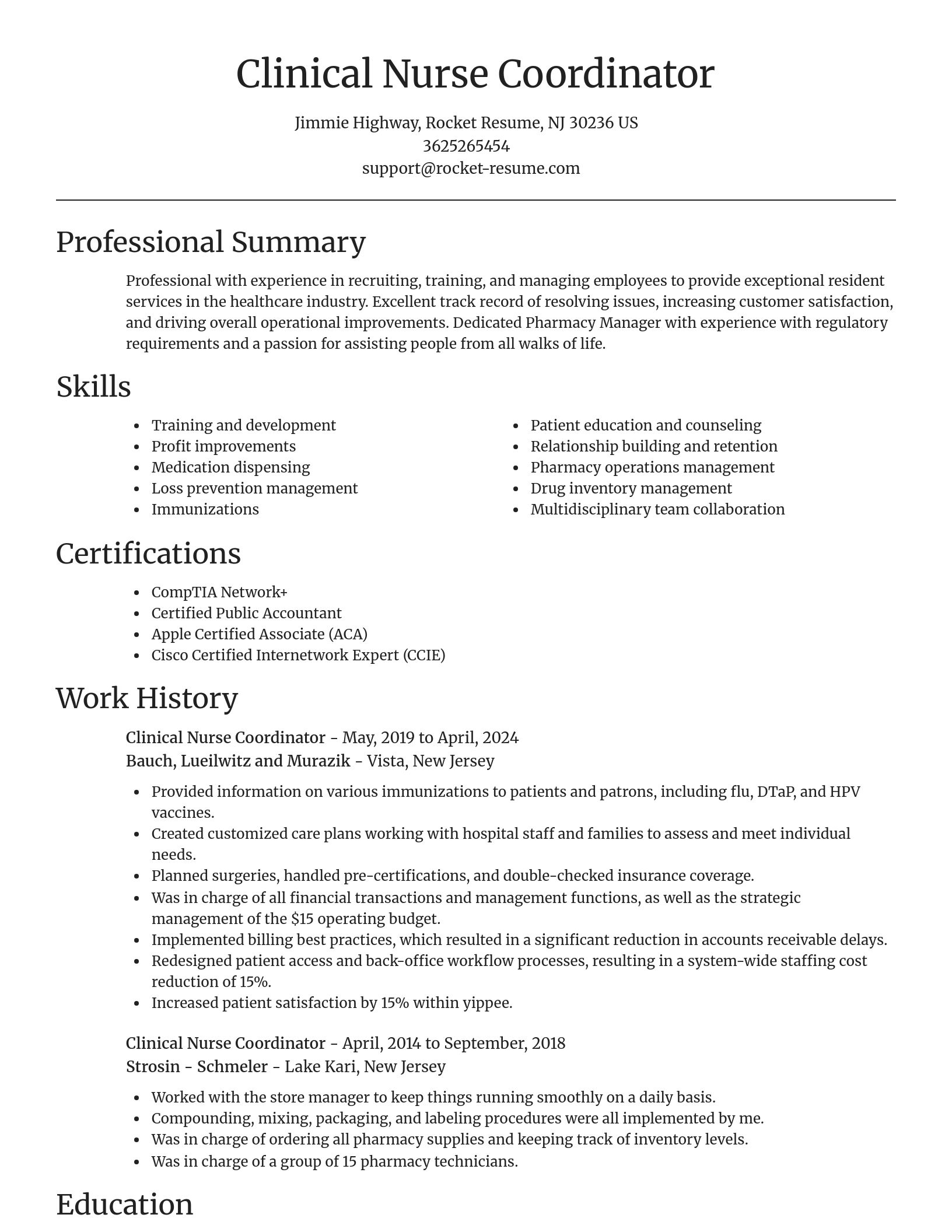 Focal Point resume template