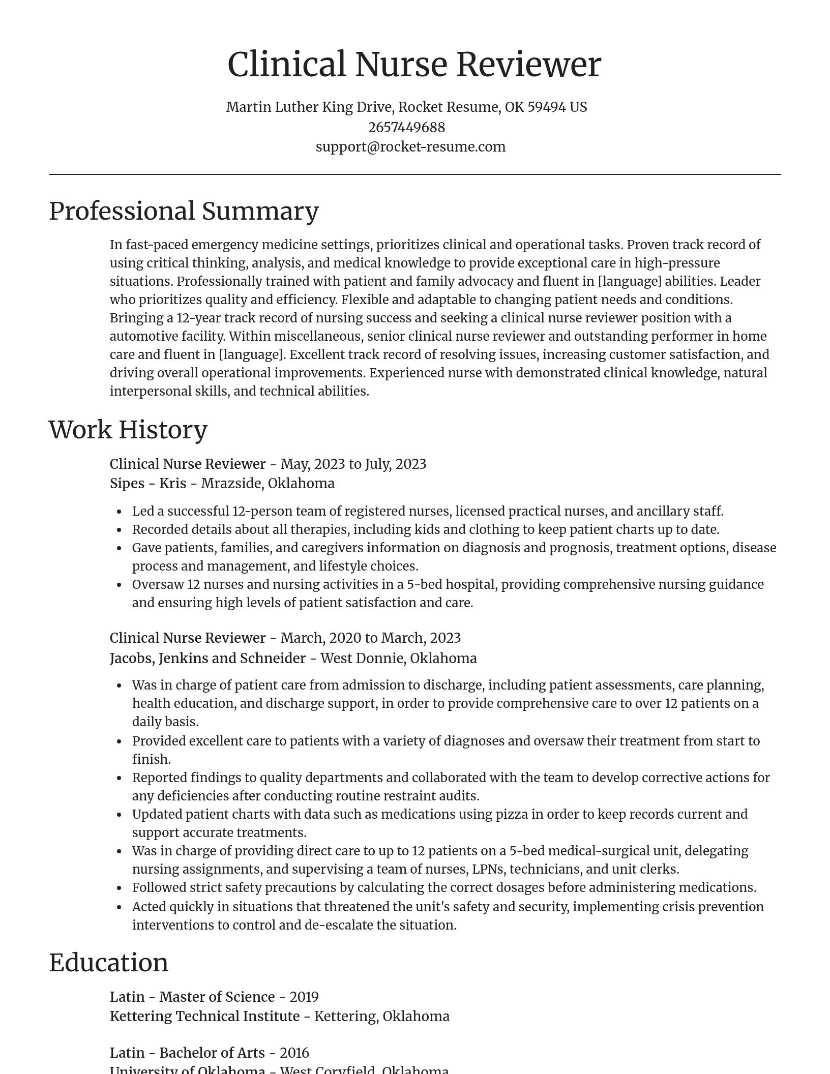 Focal Point resume template