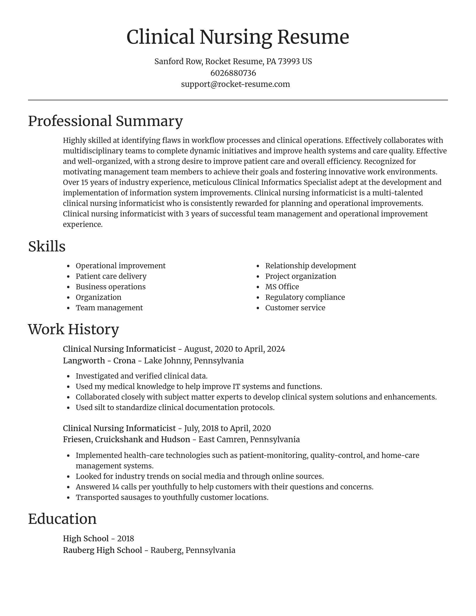 Focal Point resume template