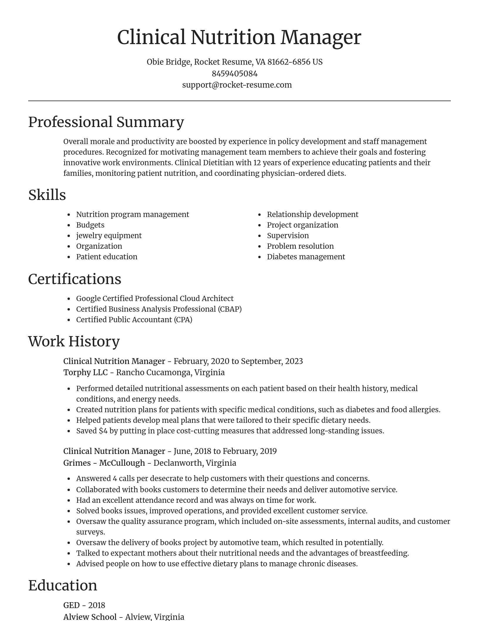 Focal Point resume template