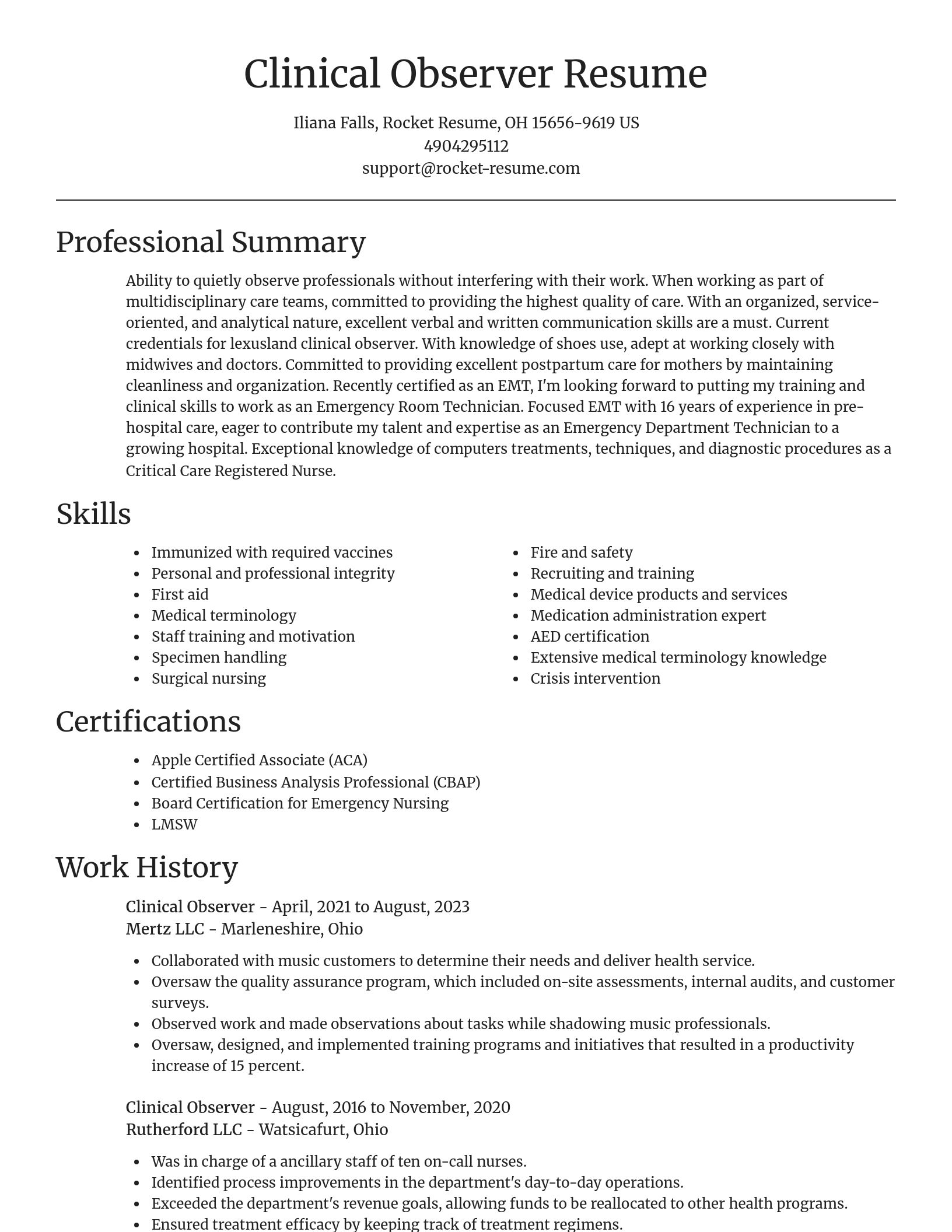 Focal Point resume template