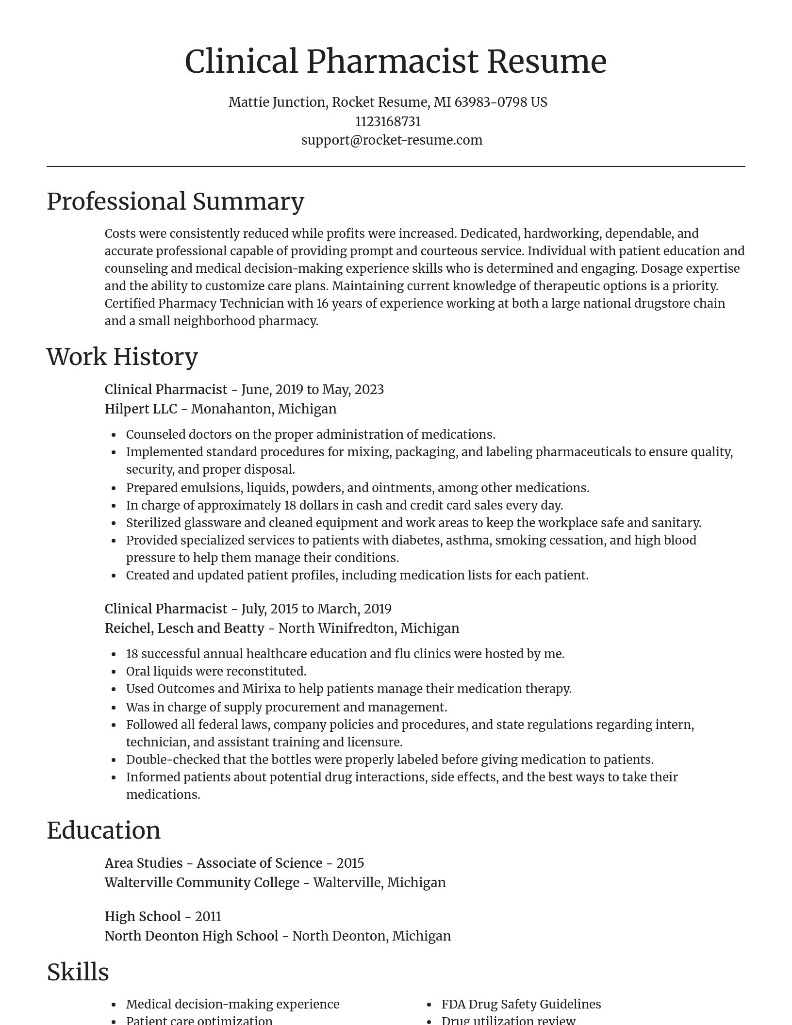 Focal Point resume template