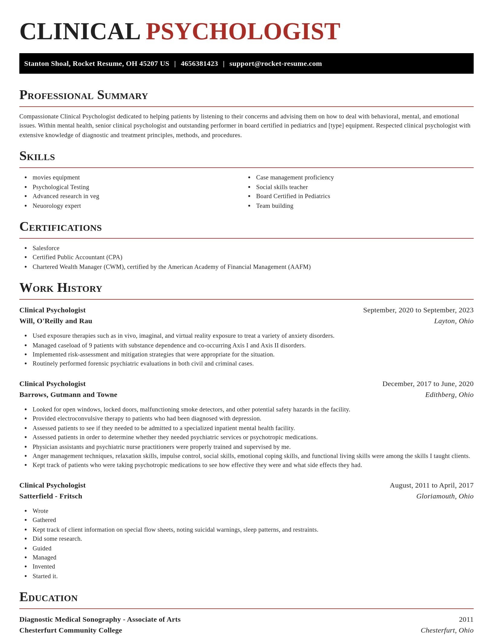 Exquisite resume template