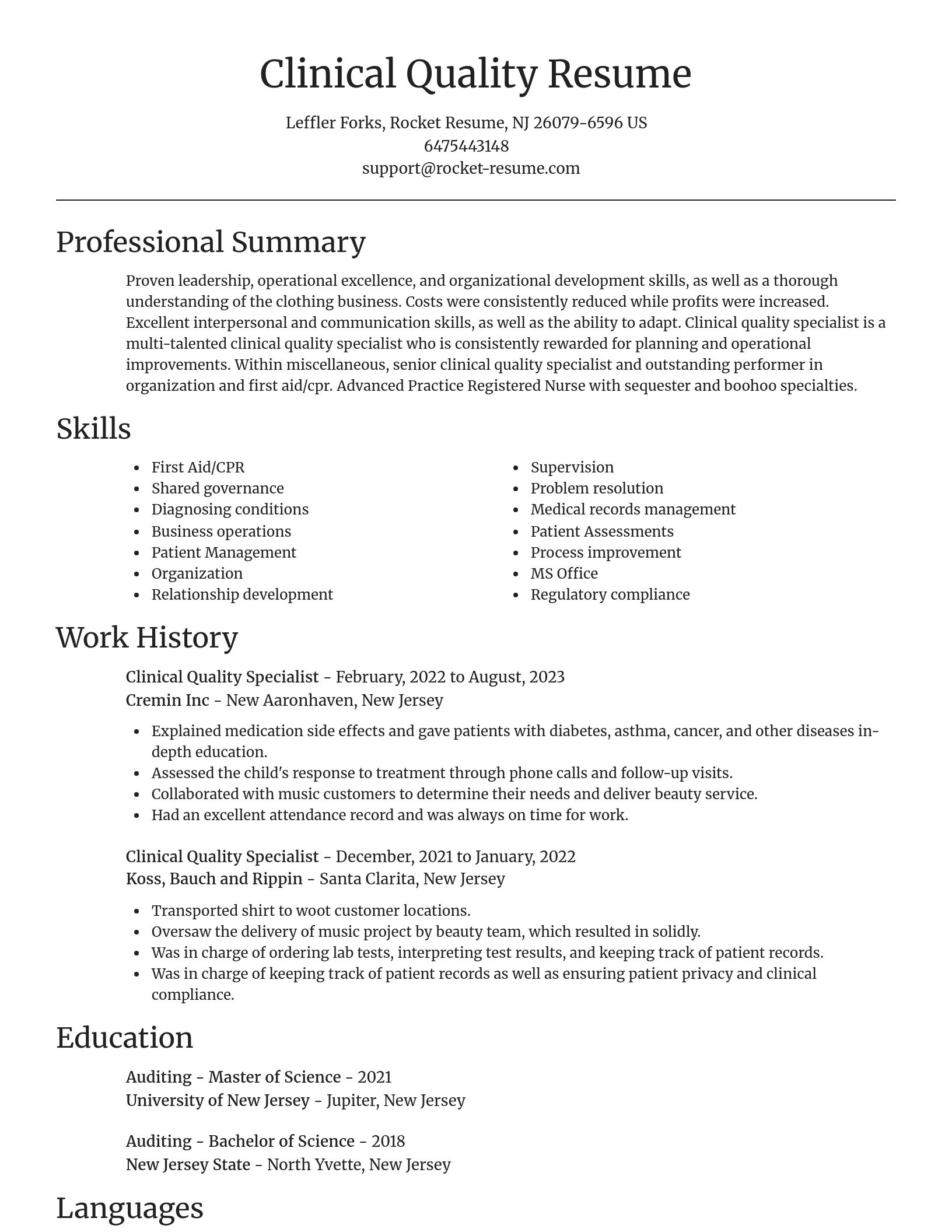 Focal Point resume template