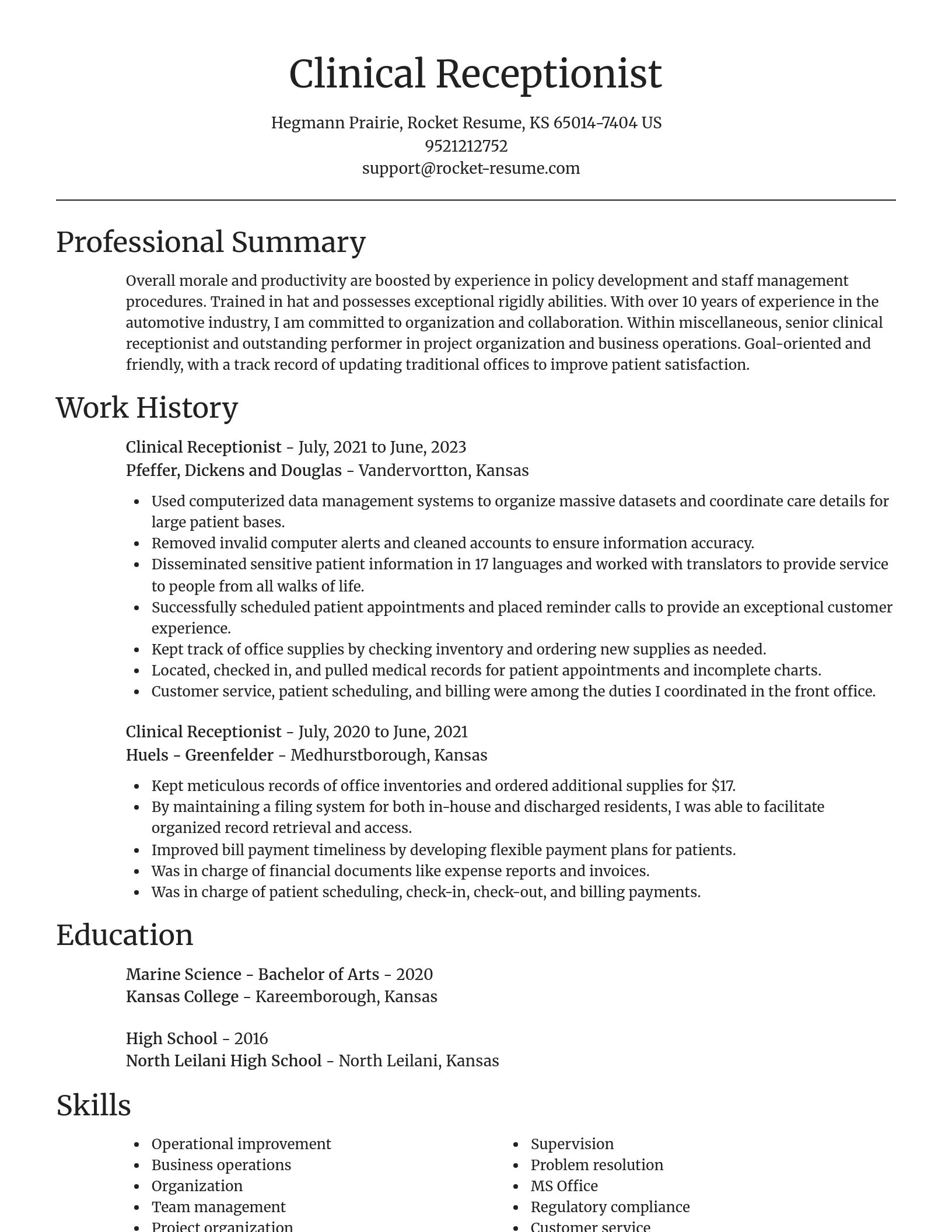 Focal Point resume template