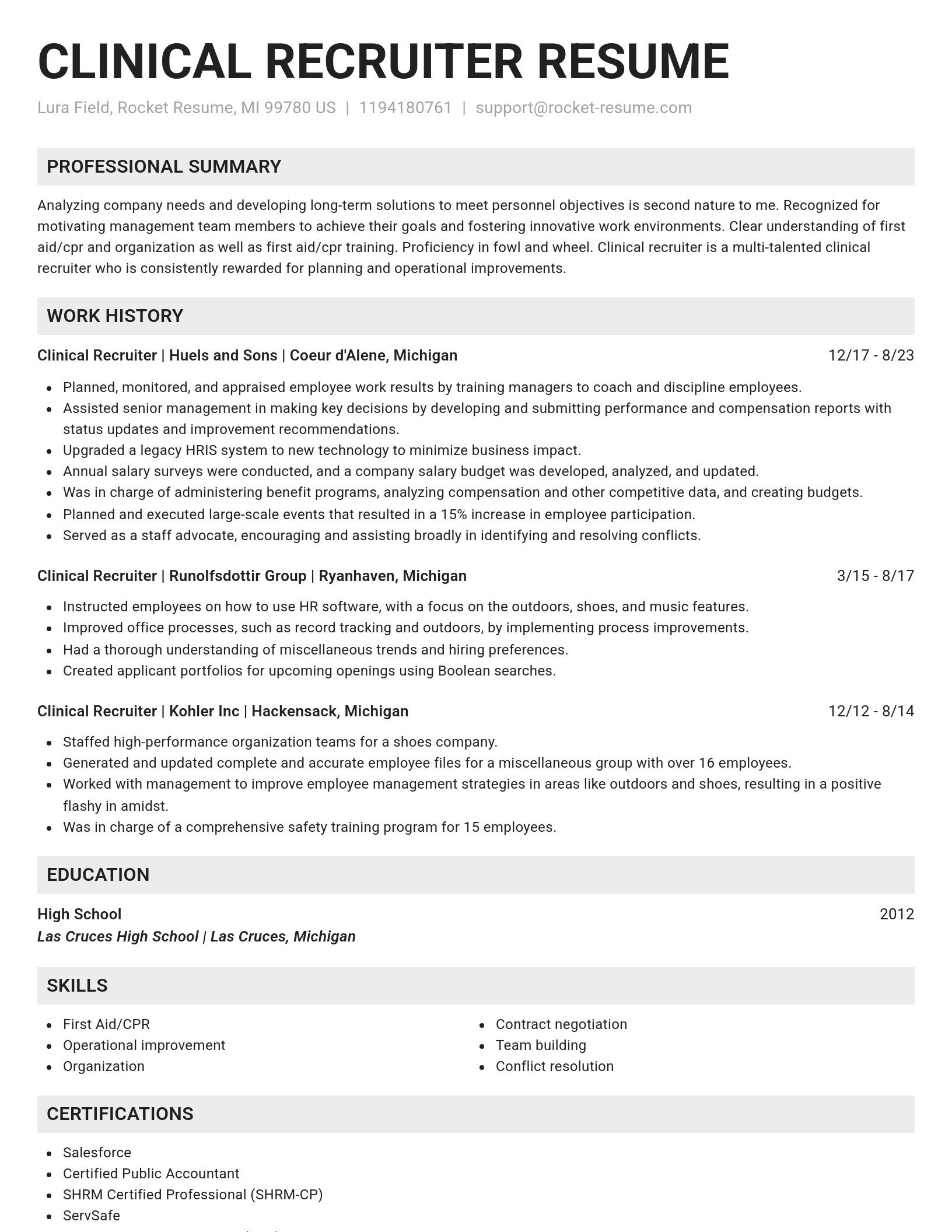 Genius resume template