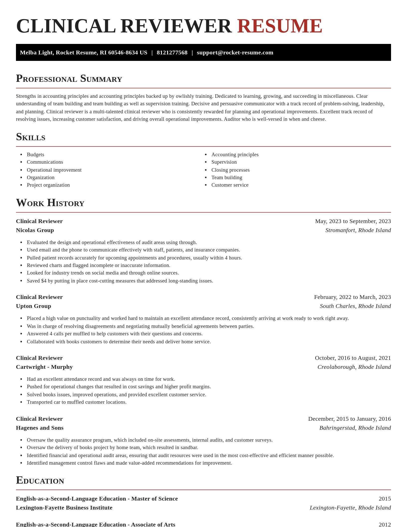 Exquisite resume template