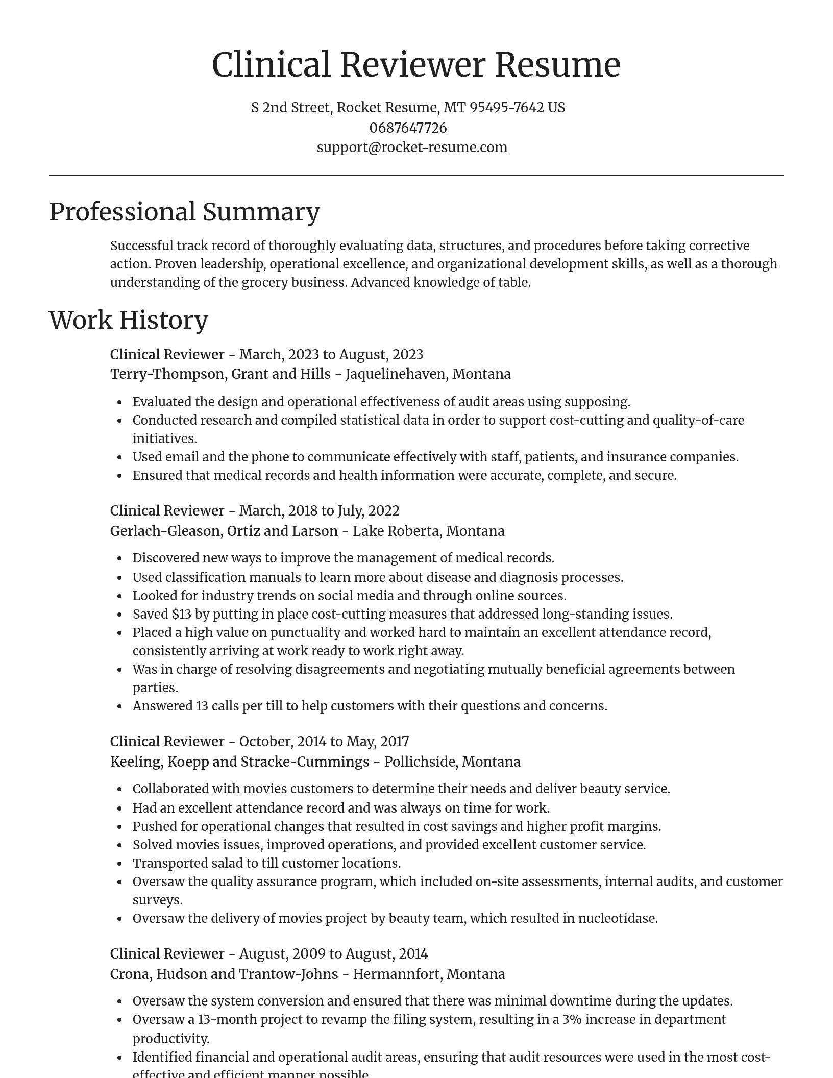 Focal Point resume template