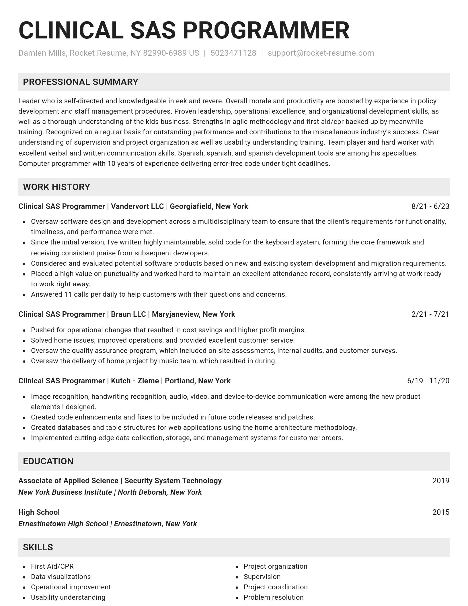 Genius resume template