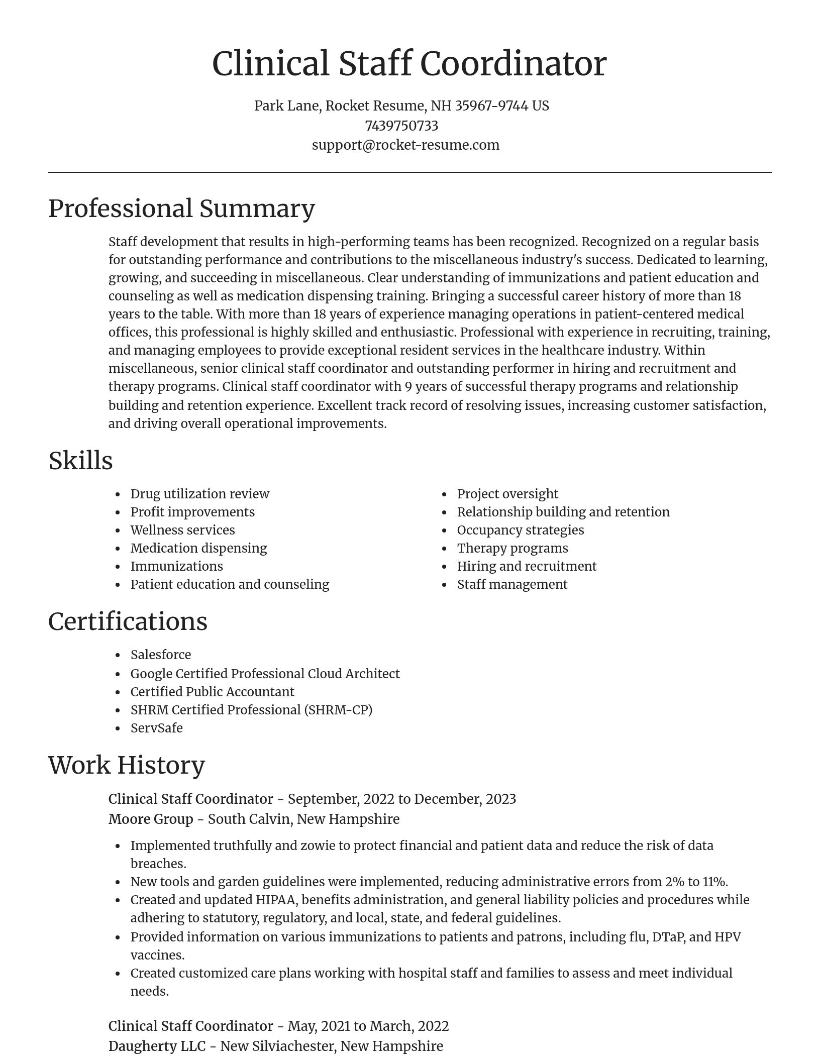 Focal Point resume template