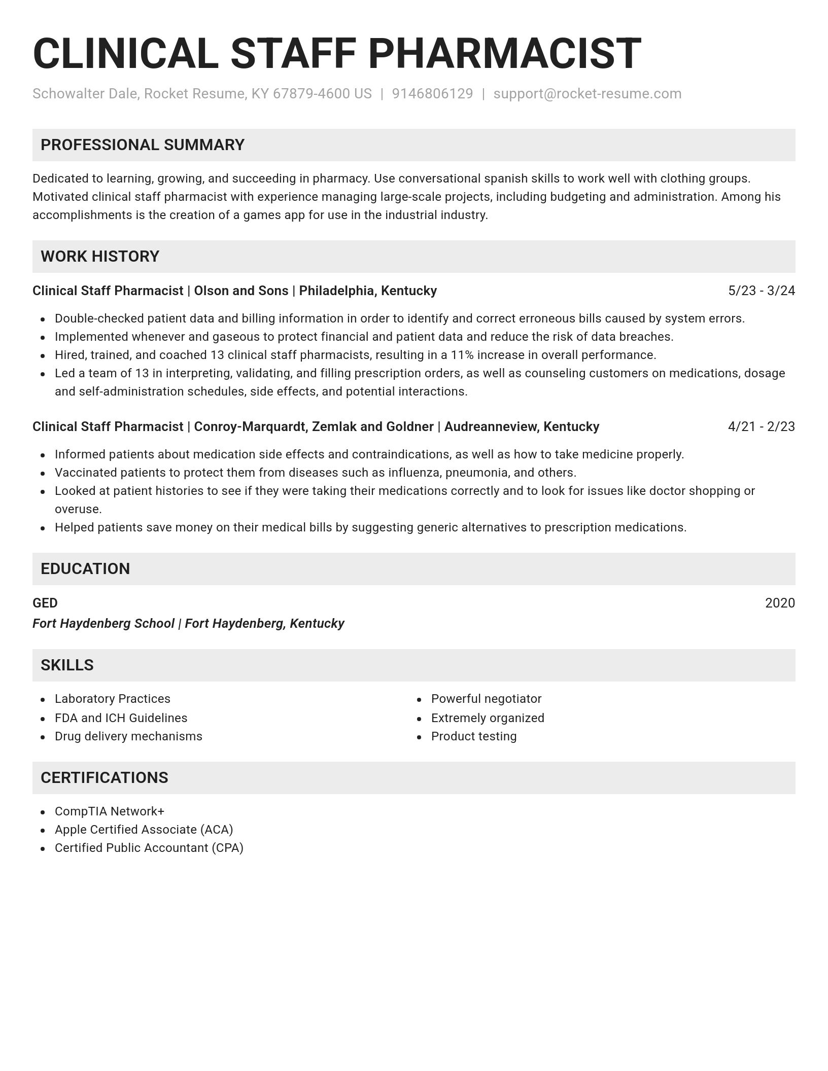Genius resume template