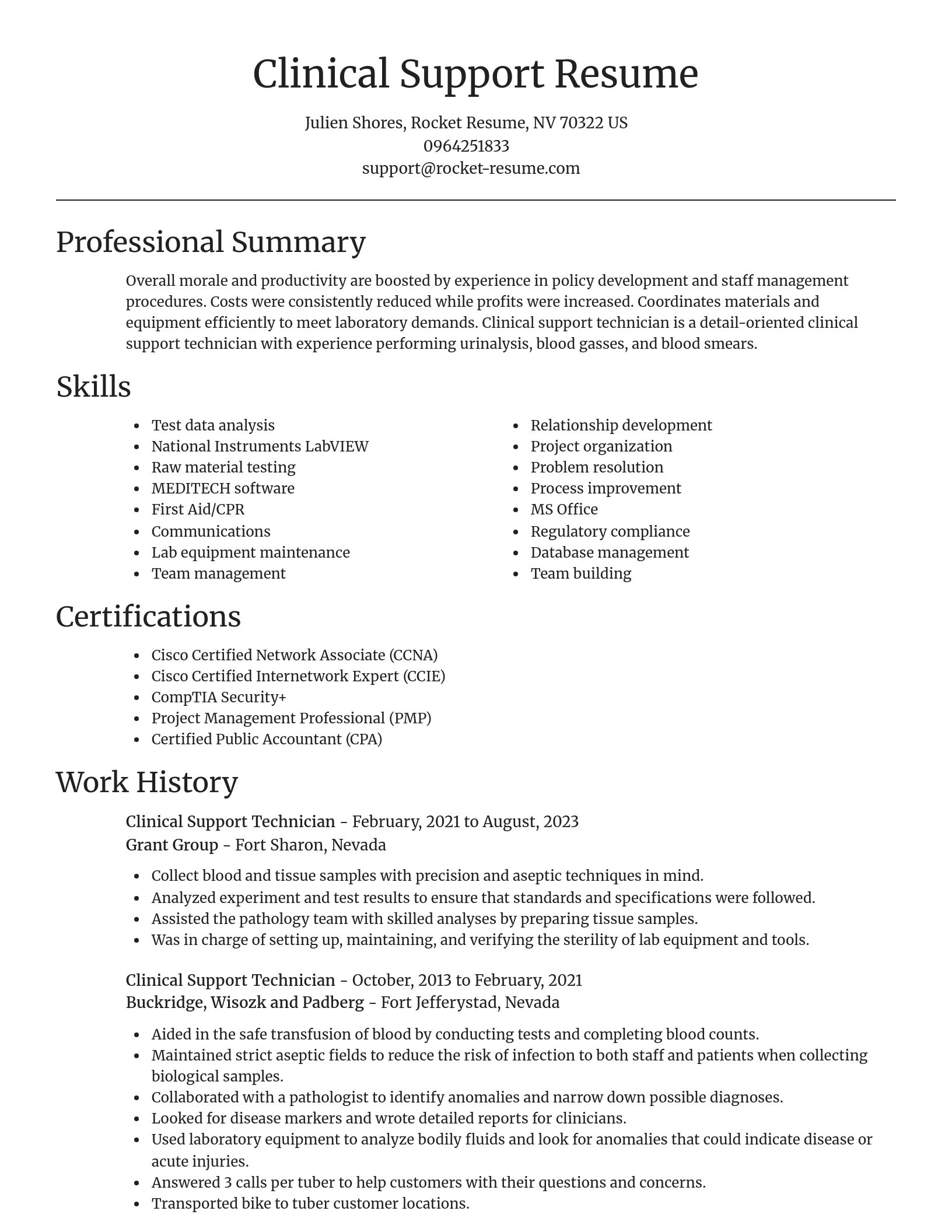 Focal Point resume template