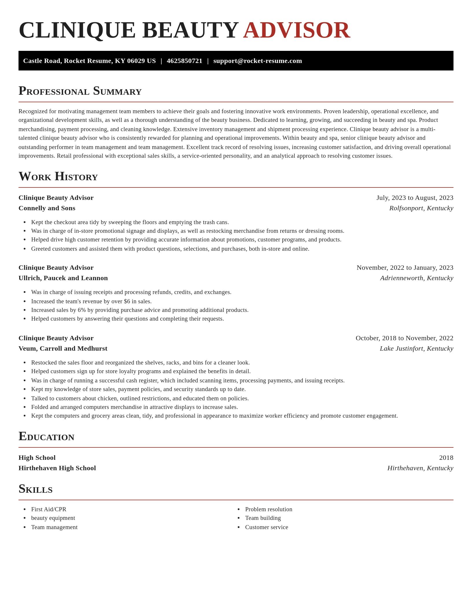 Exquisite resume template