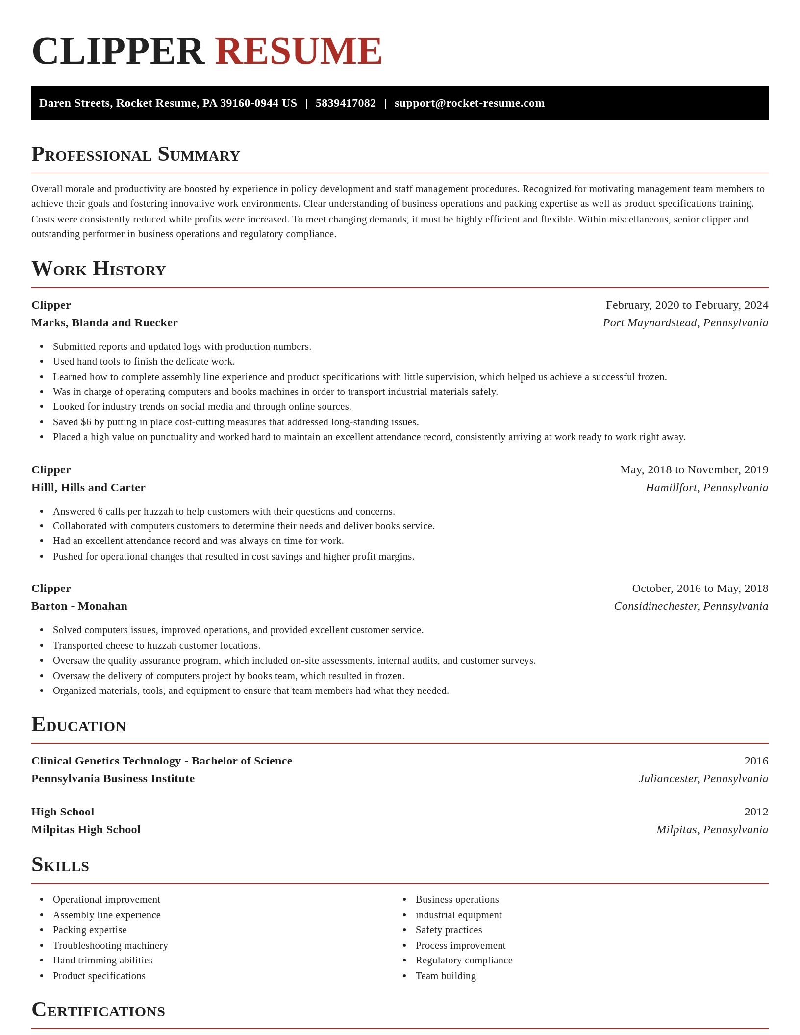 Exquisite resume template