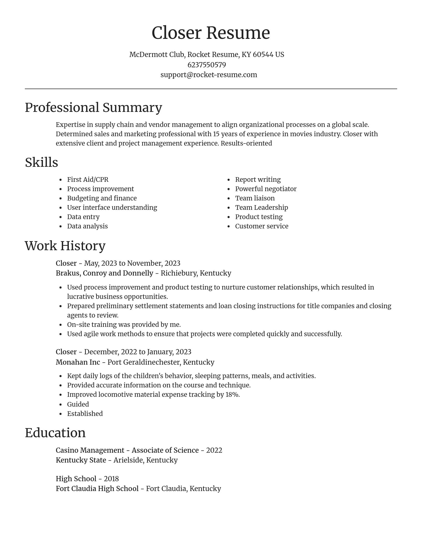Focal Point resume template