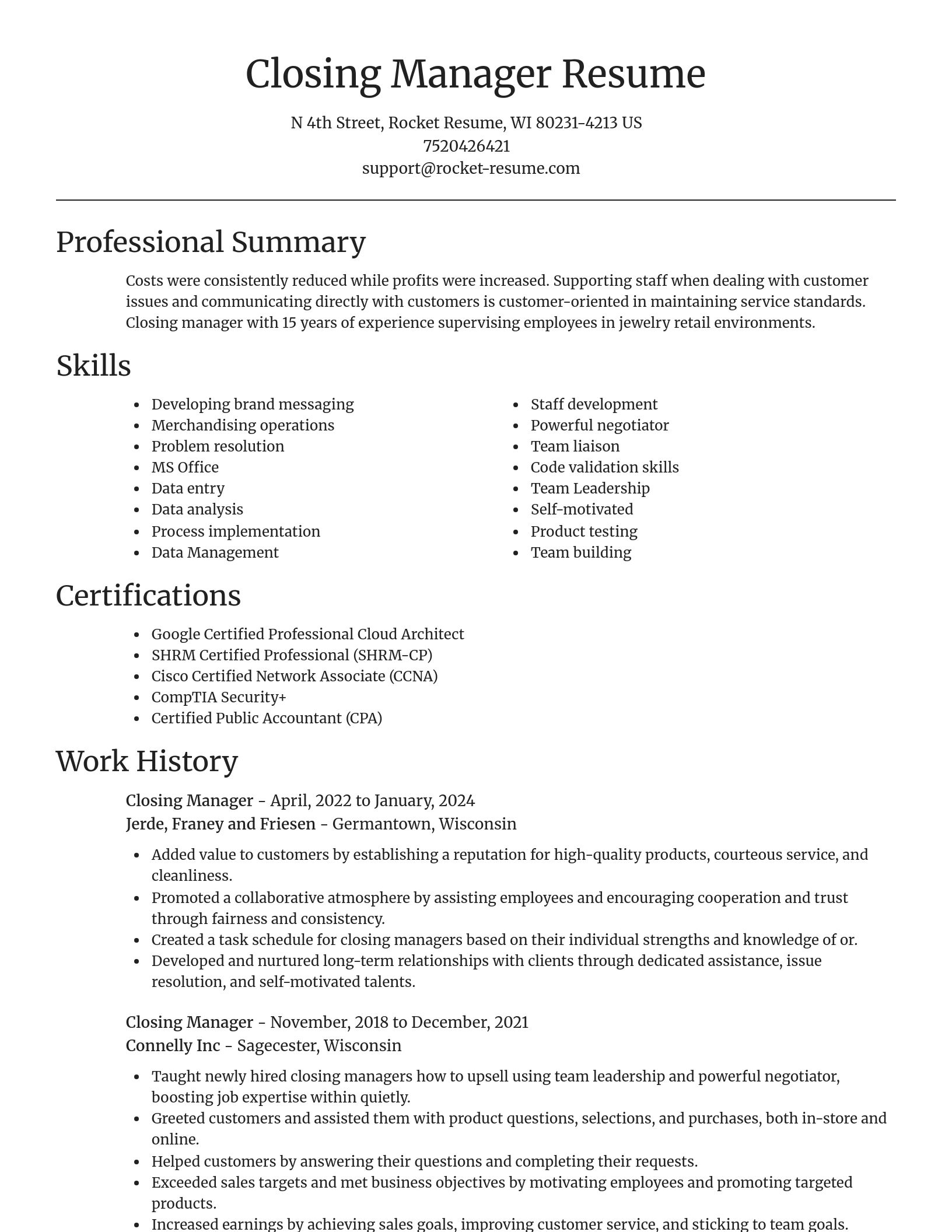 Focal Point resume template