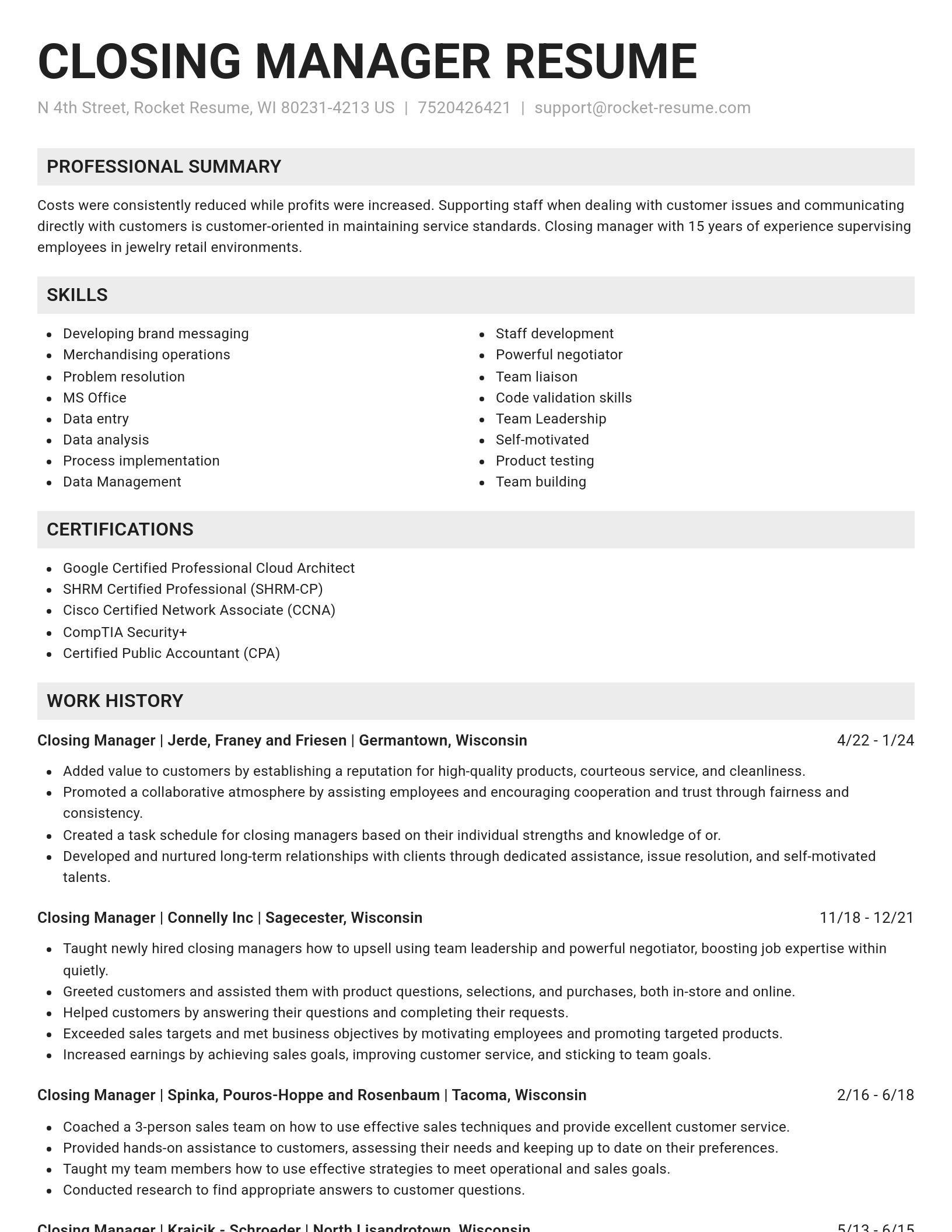 Genius resume template