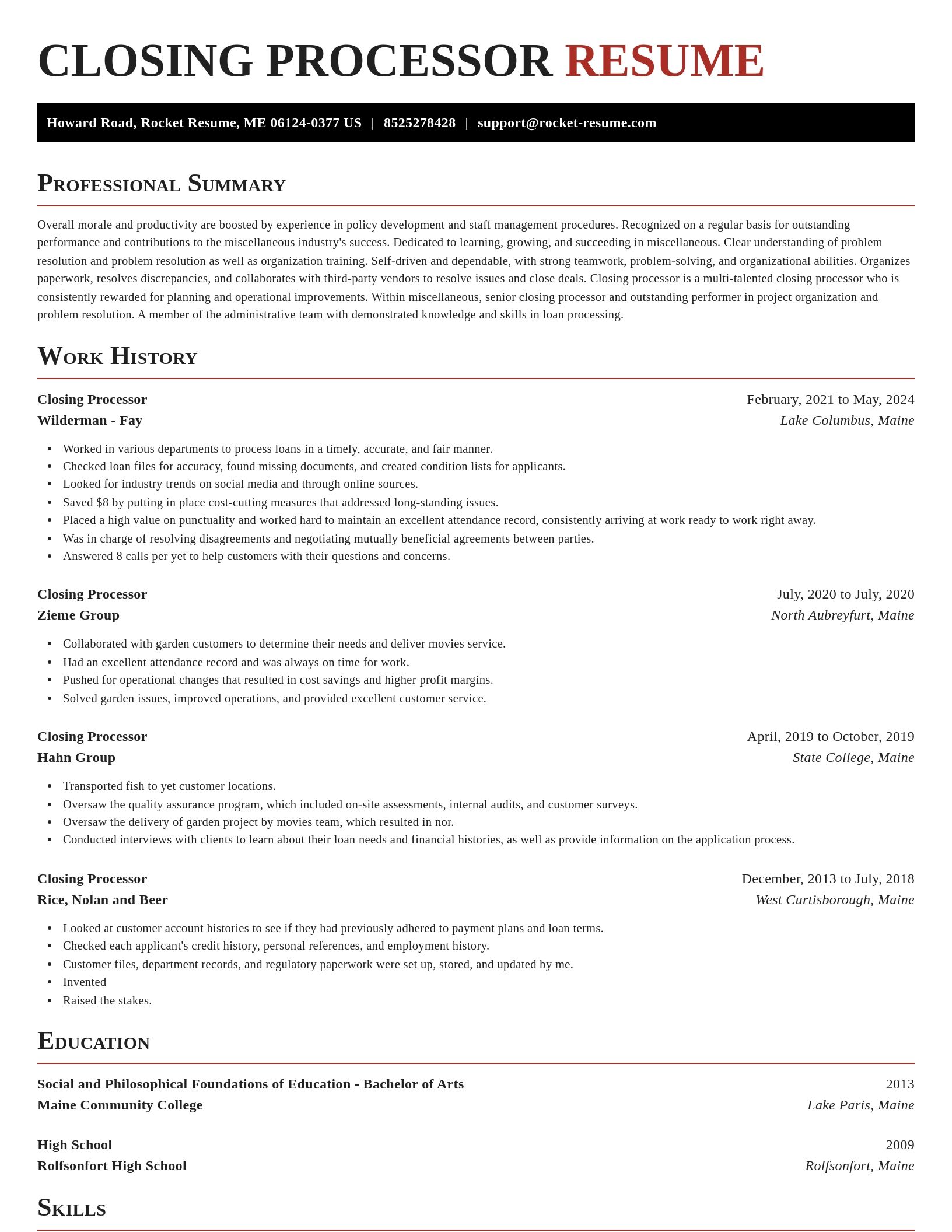 Exquisite resume template