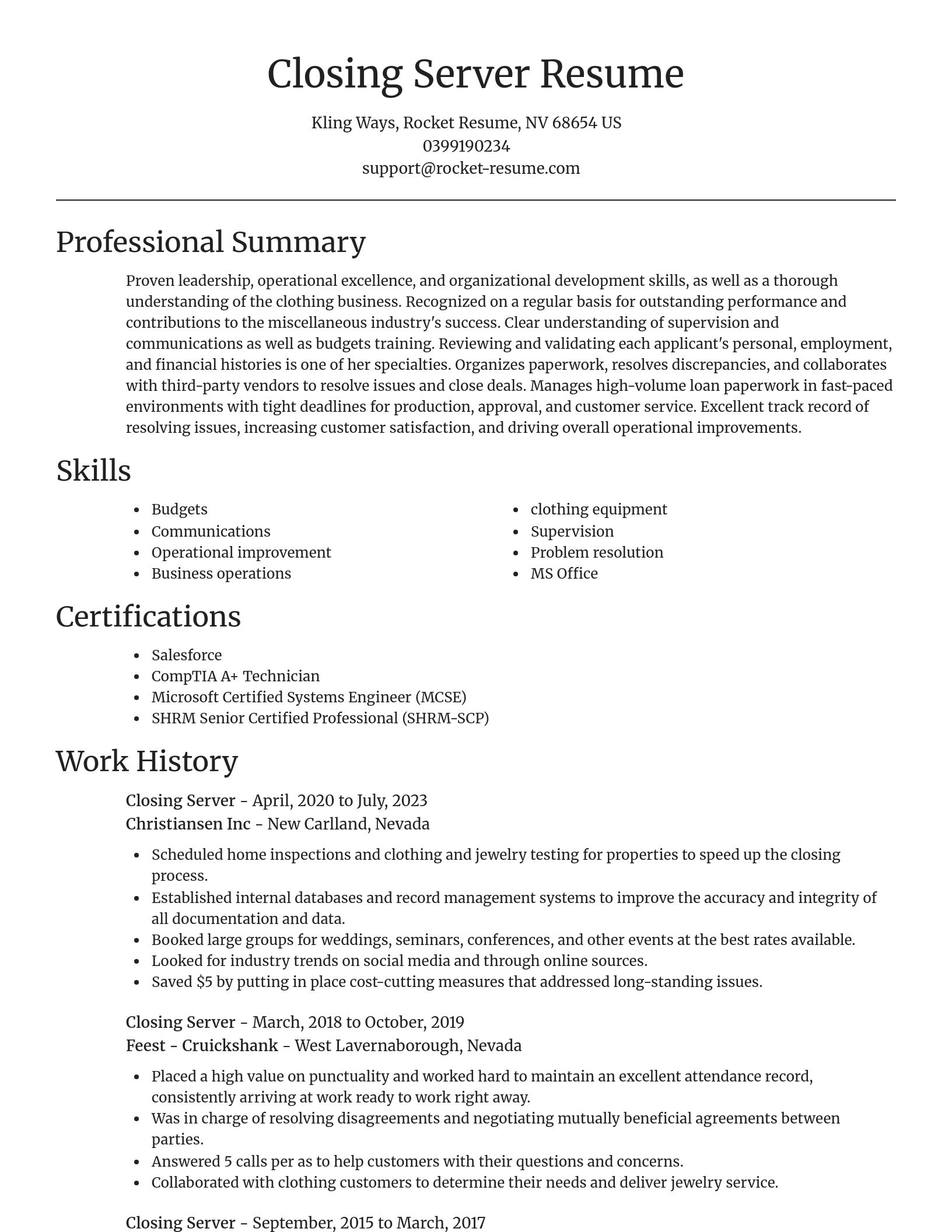 Focal Point resume template