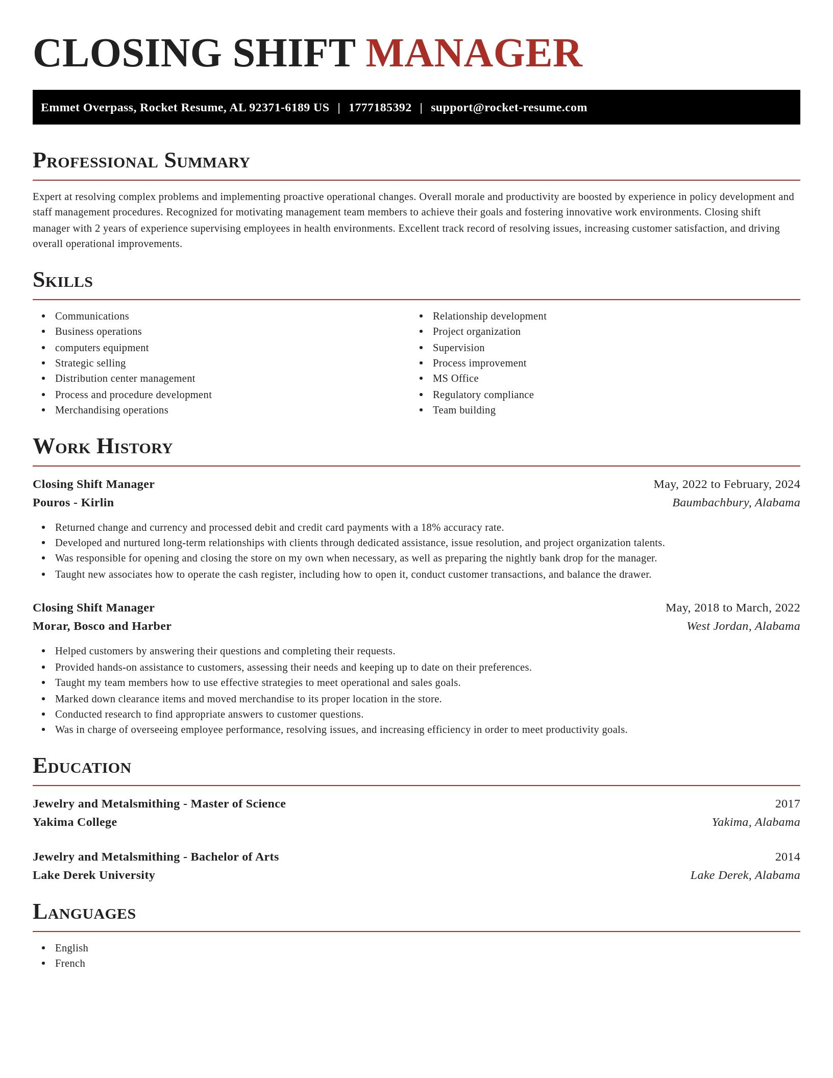 Exquisite resume template