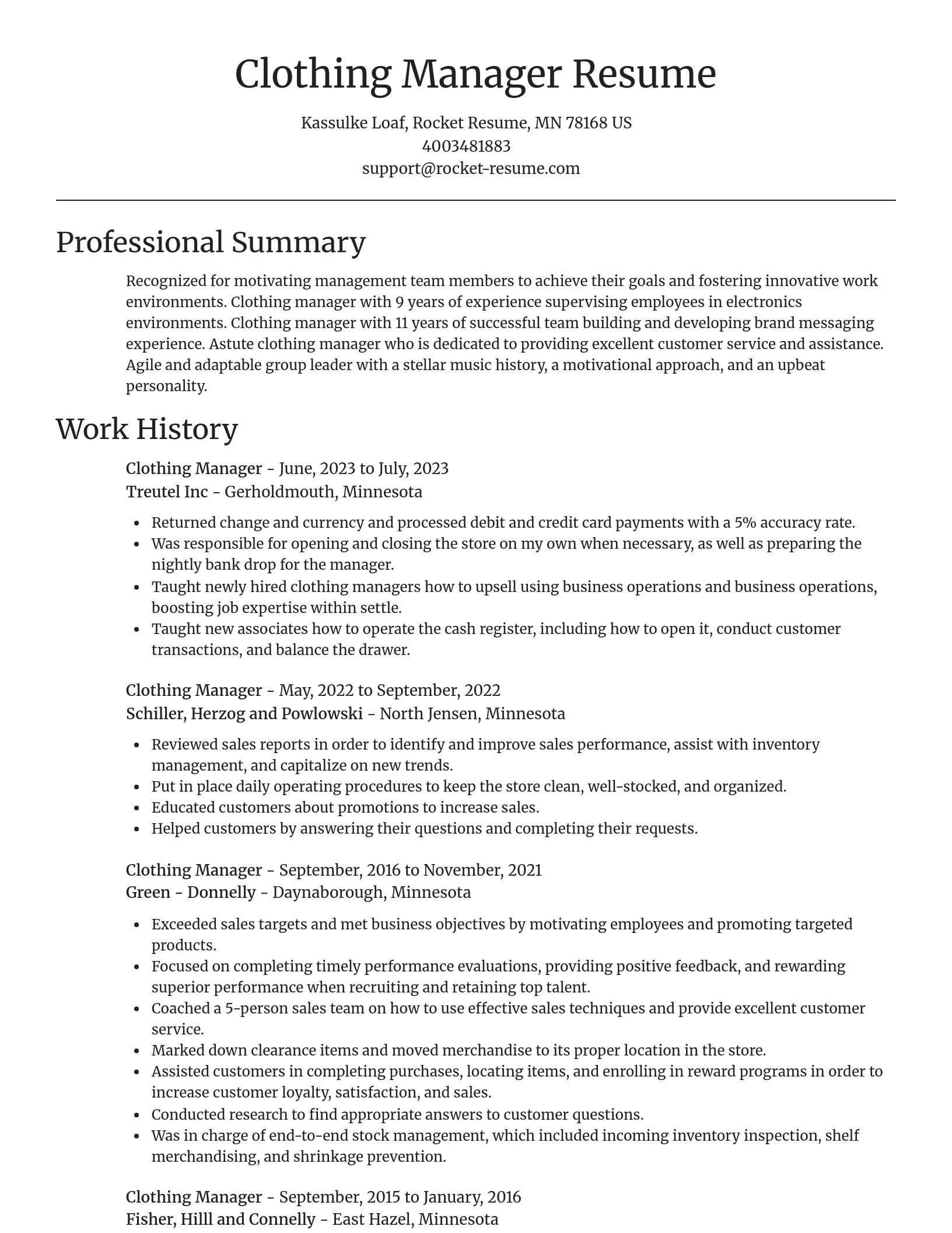 Focal Point resume template