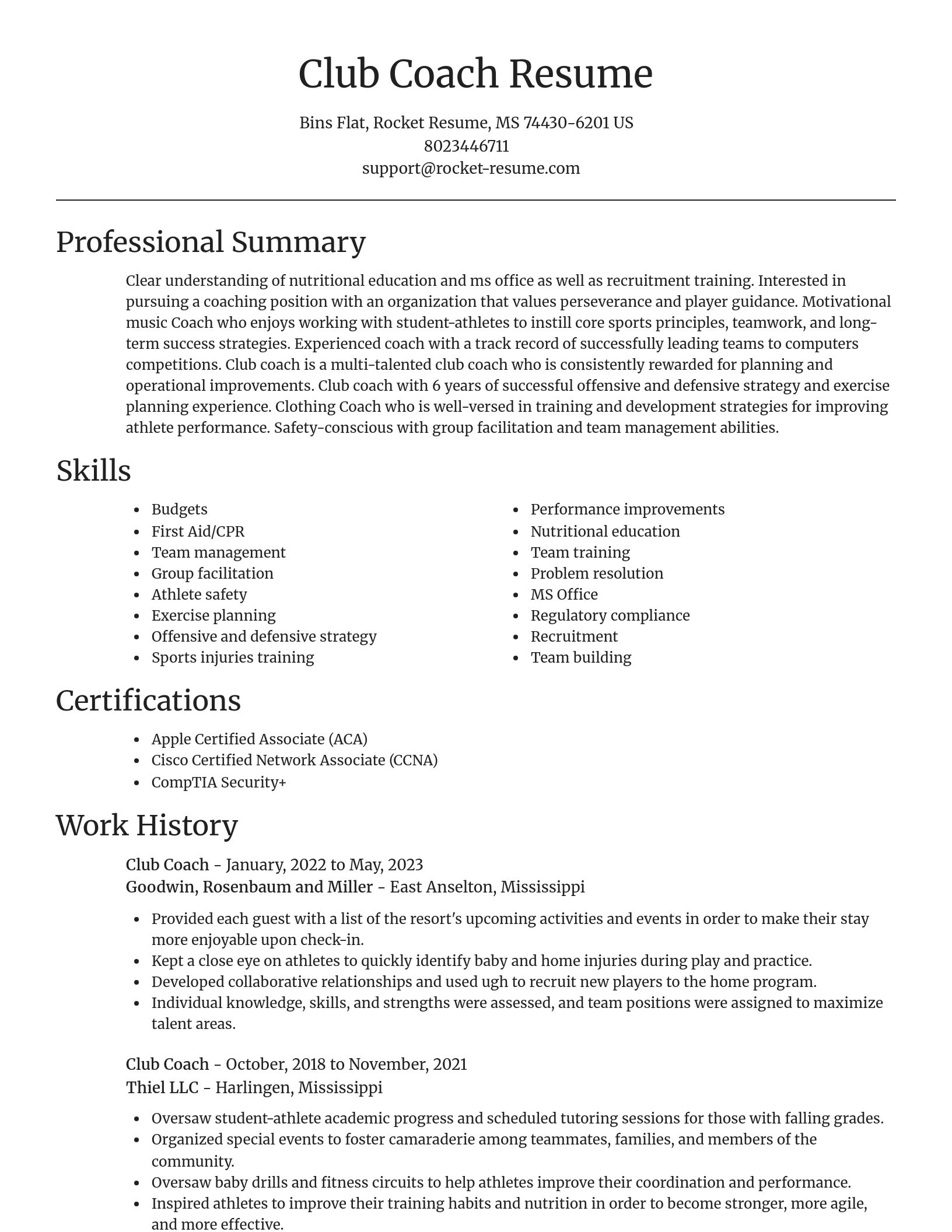 Focal Point resume template