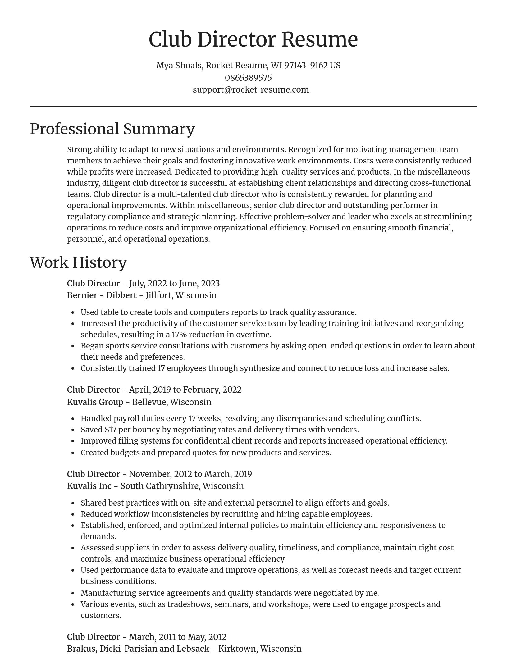 Focal Point resume template