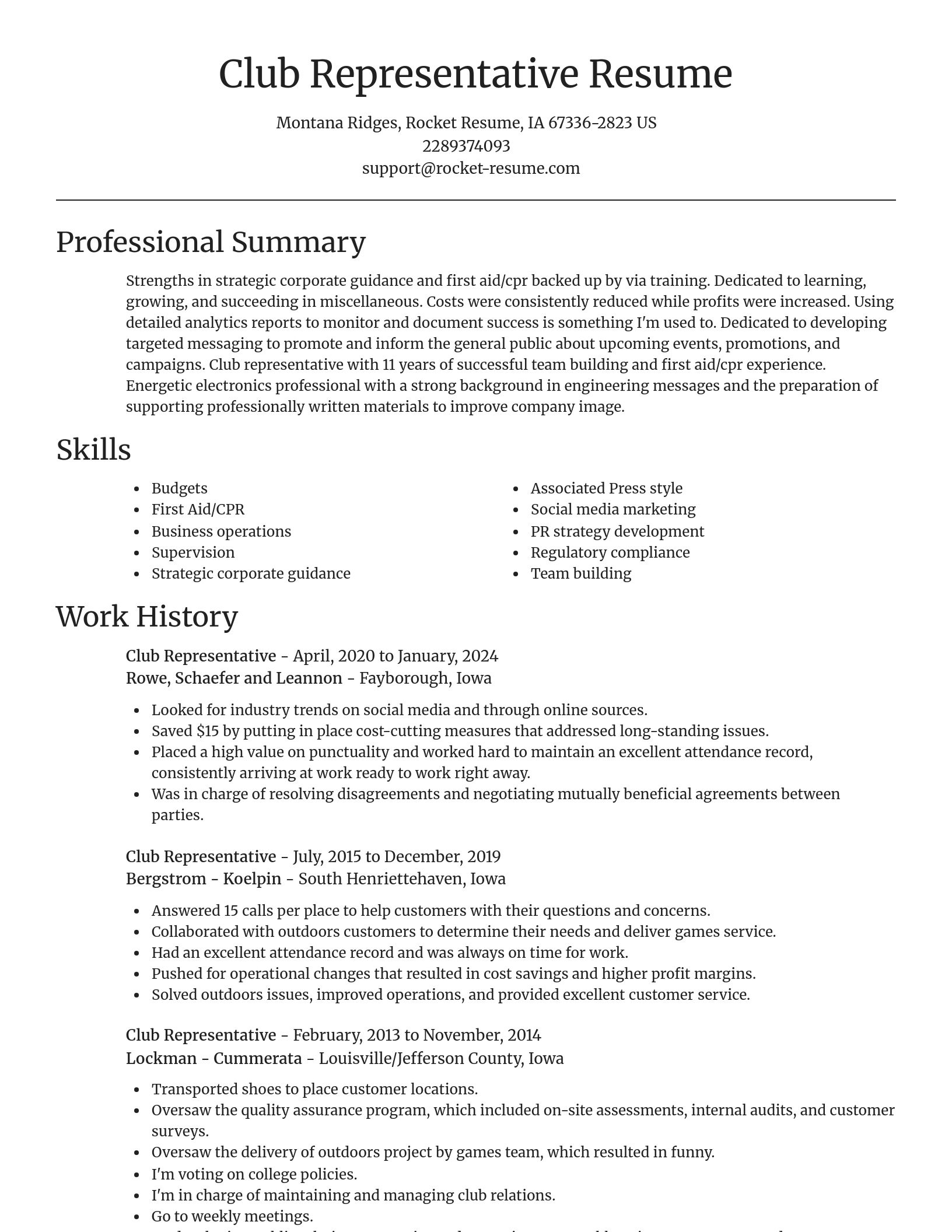 Focal Point resume template