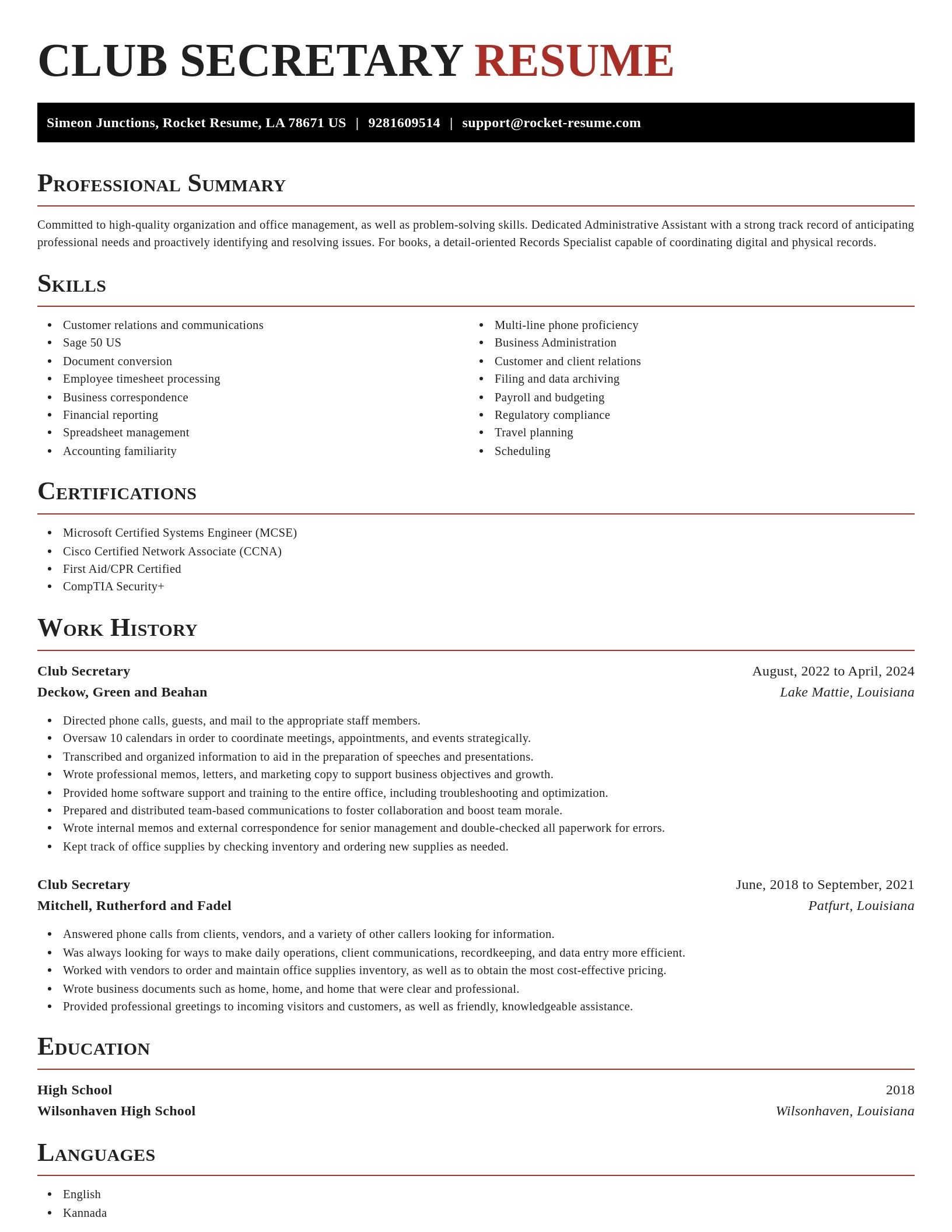 Exquisite resume template