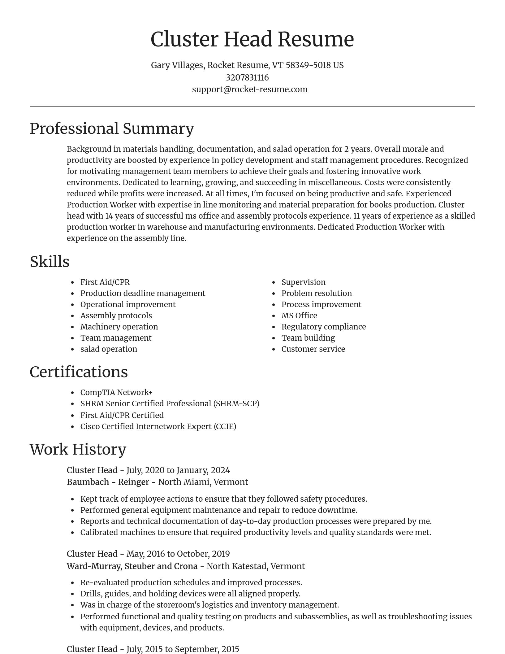 Focal Point resume template