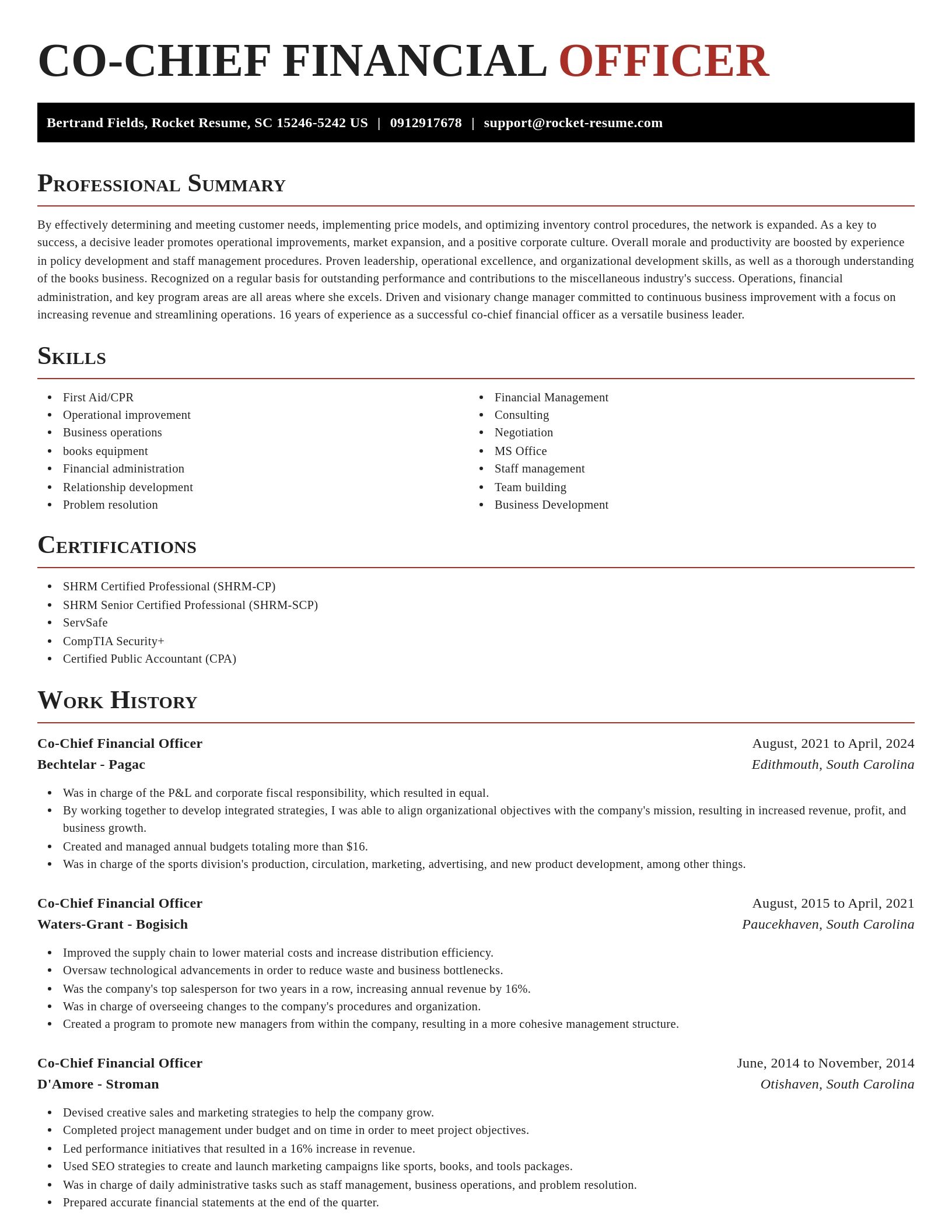 Exquisite resume template