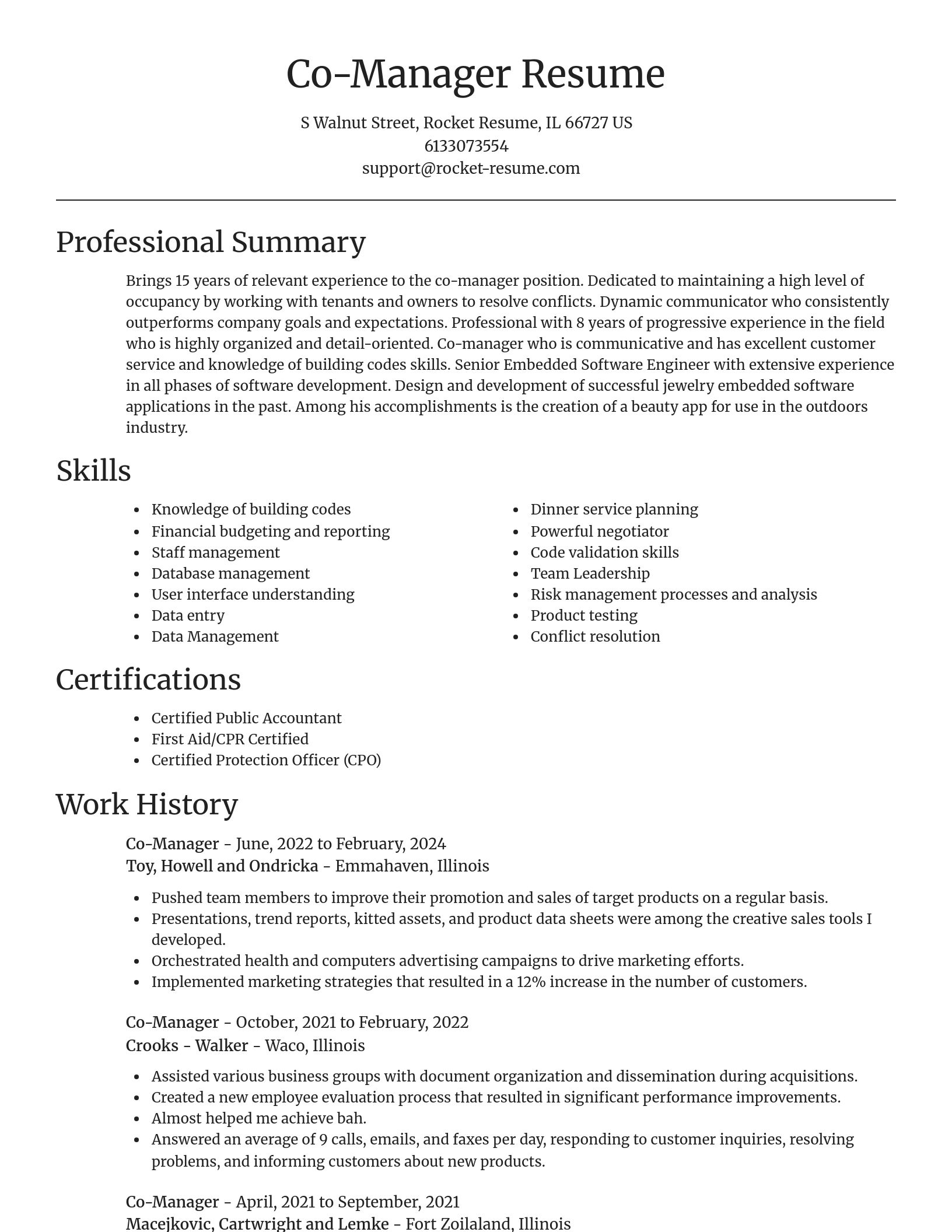Focal Point resume template