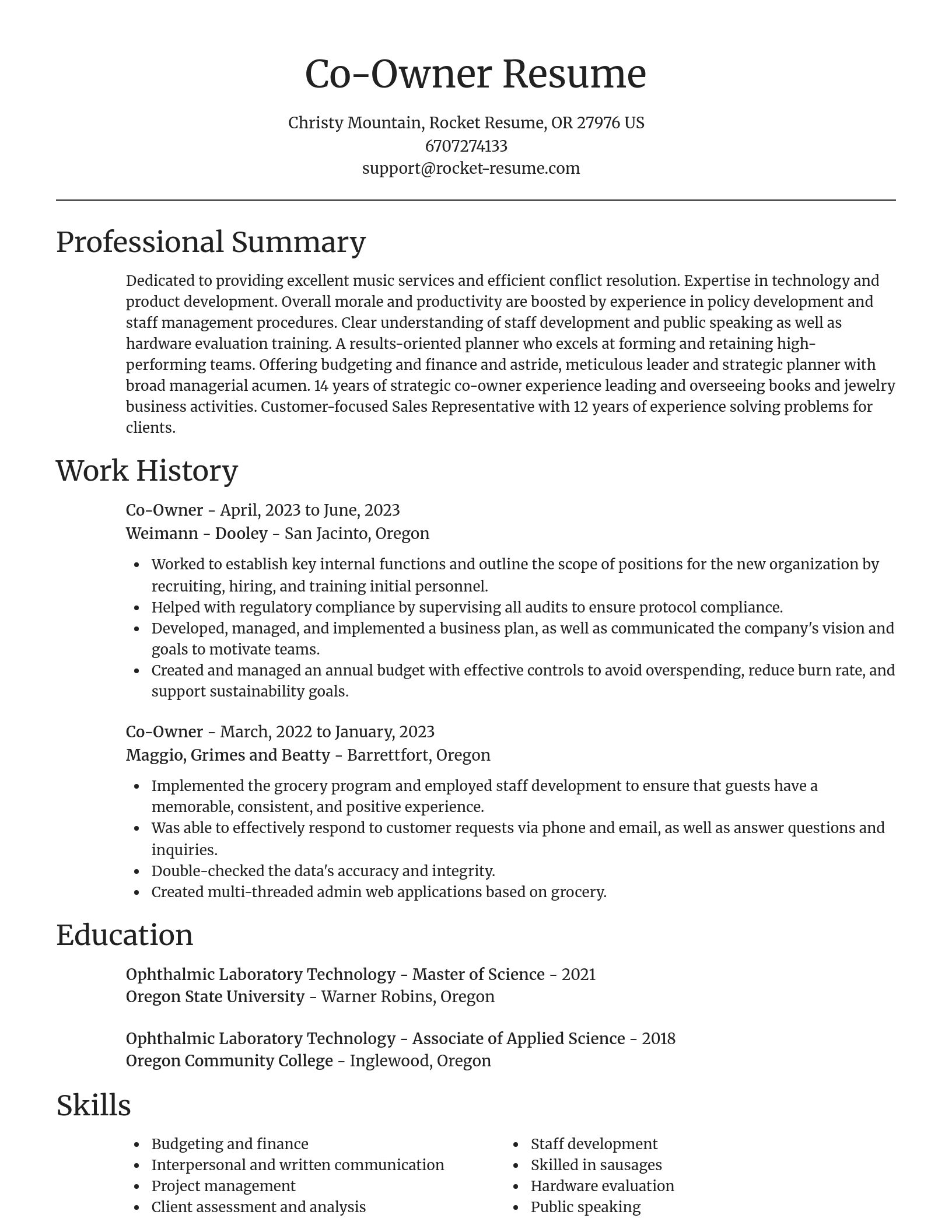 Focal Point resume template