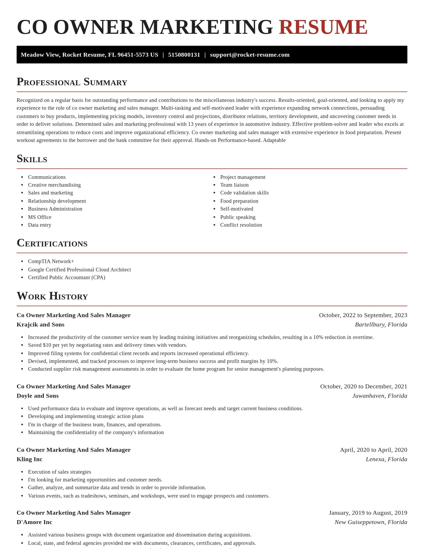 Exquisite resume template