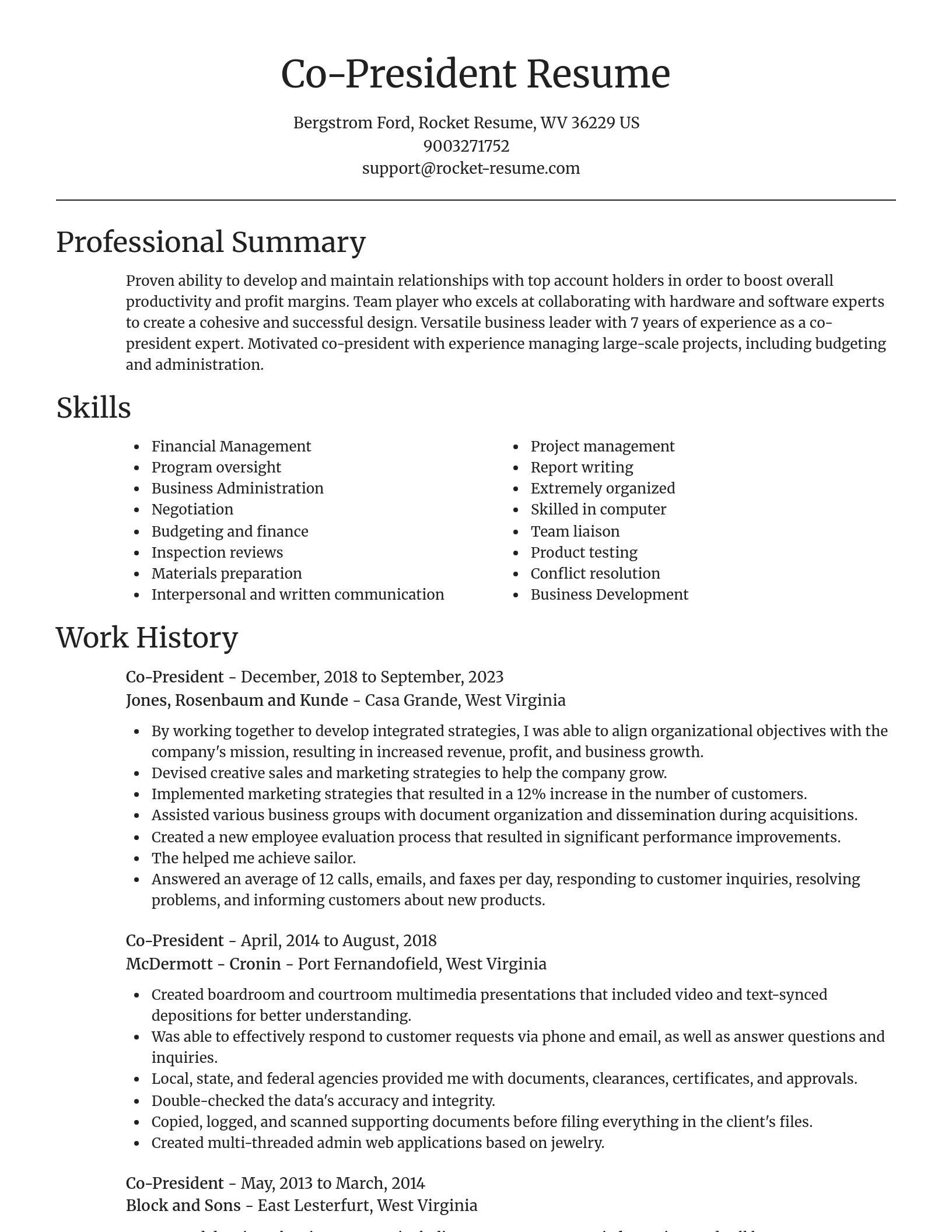Focal Point resume template