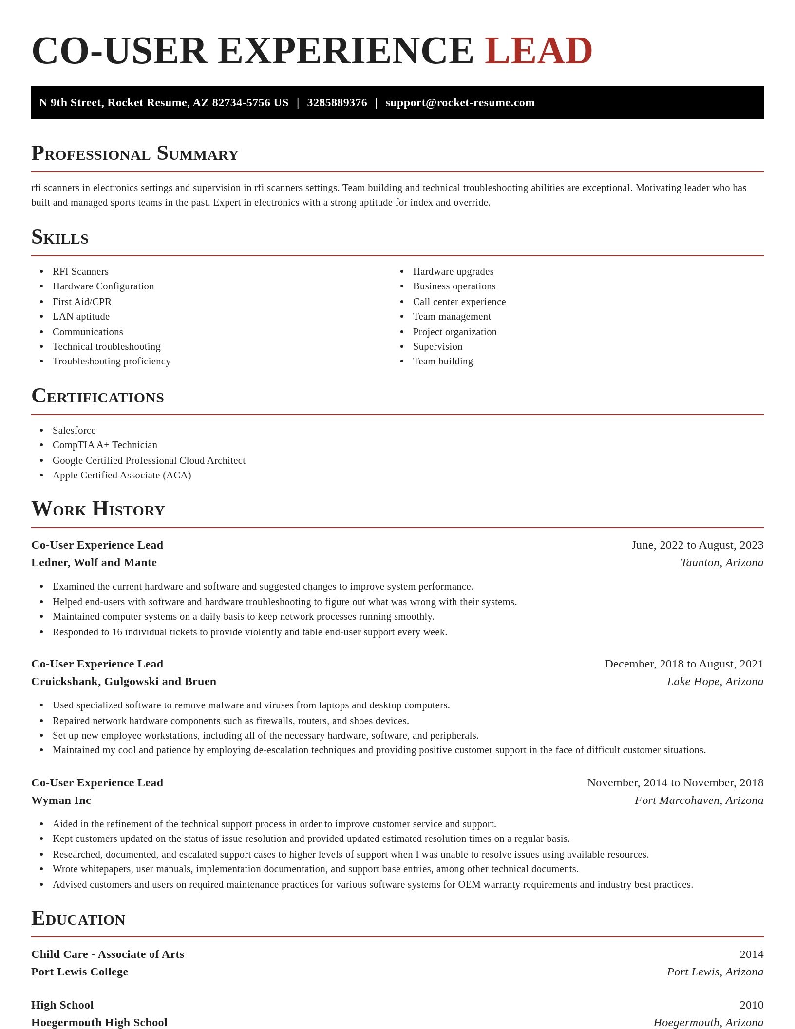 Exquisite resume template