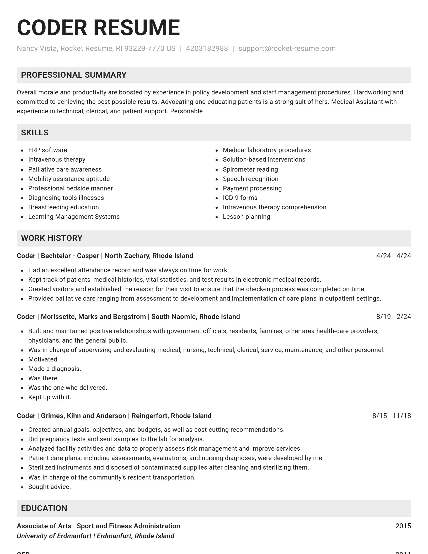 Genius resume template