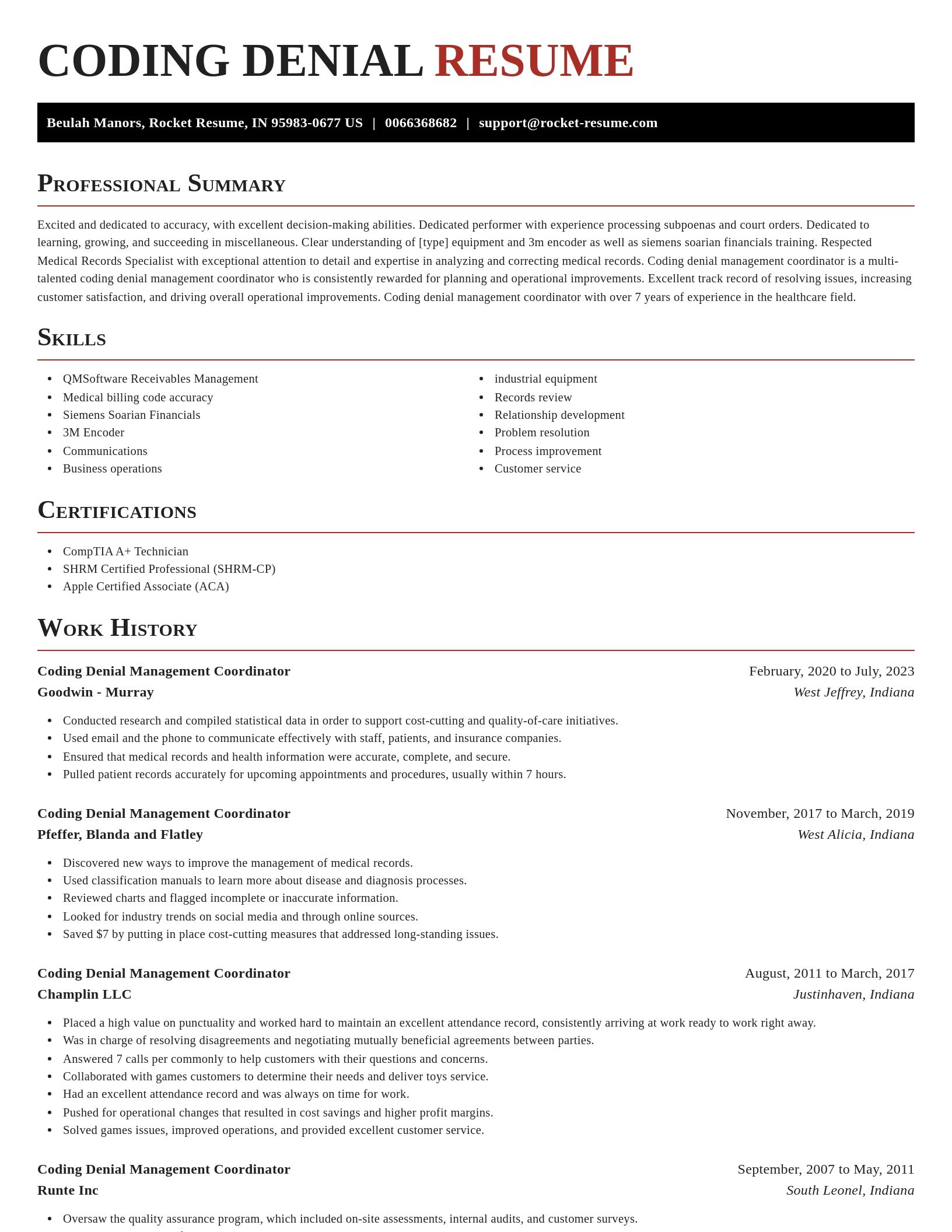 Exquisite resume template
