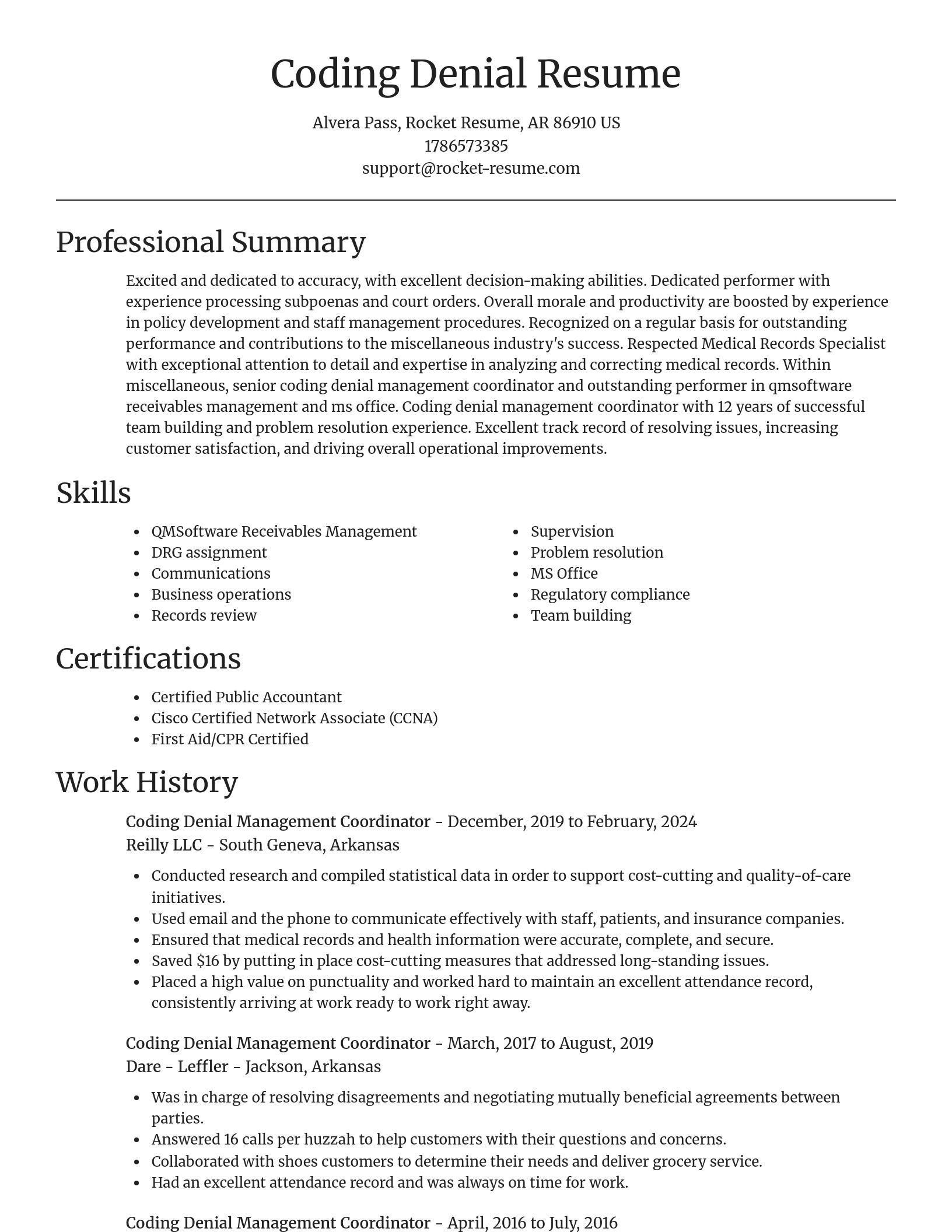 Focal Point resume template