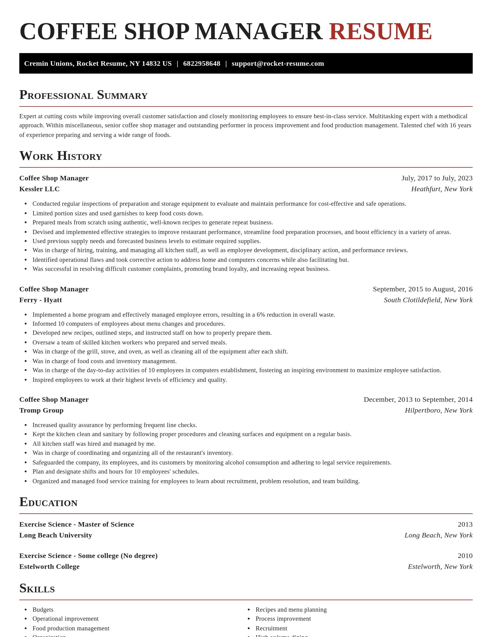 Exquisite resume template