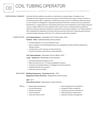 Coil Tubing Operator resume template