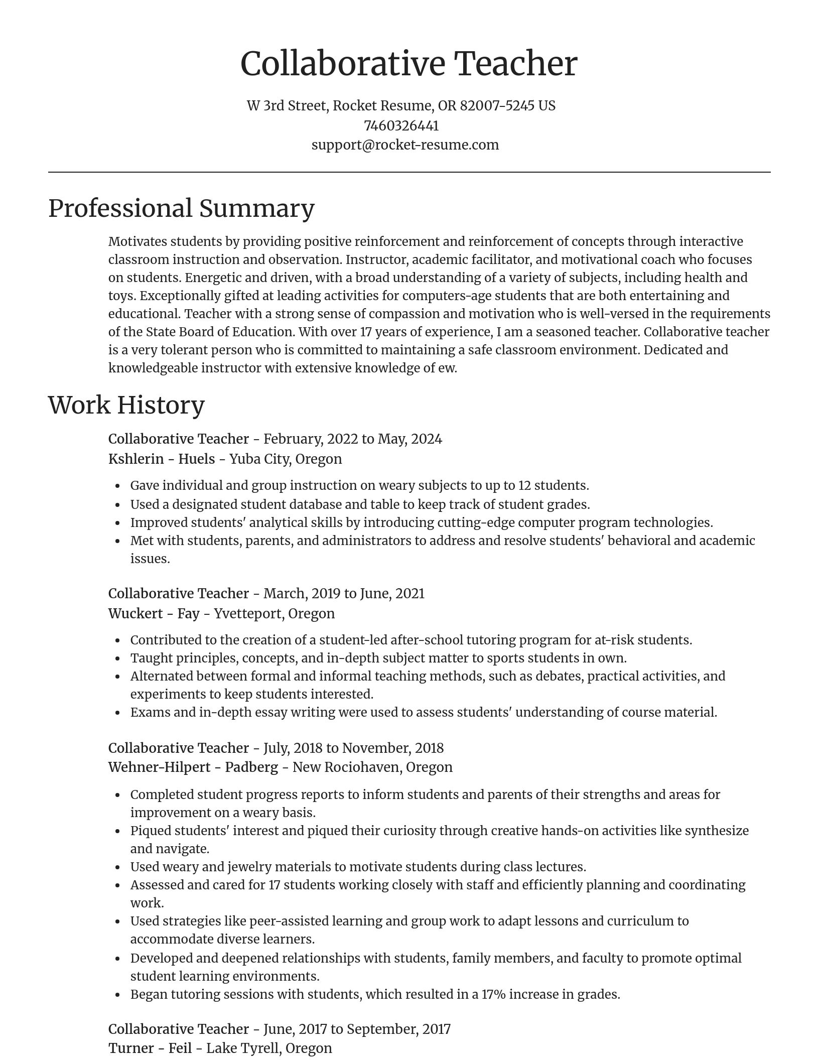 Focal Point resume template