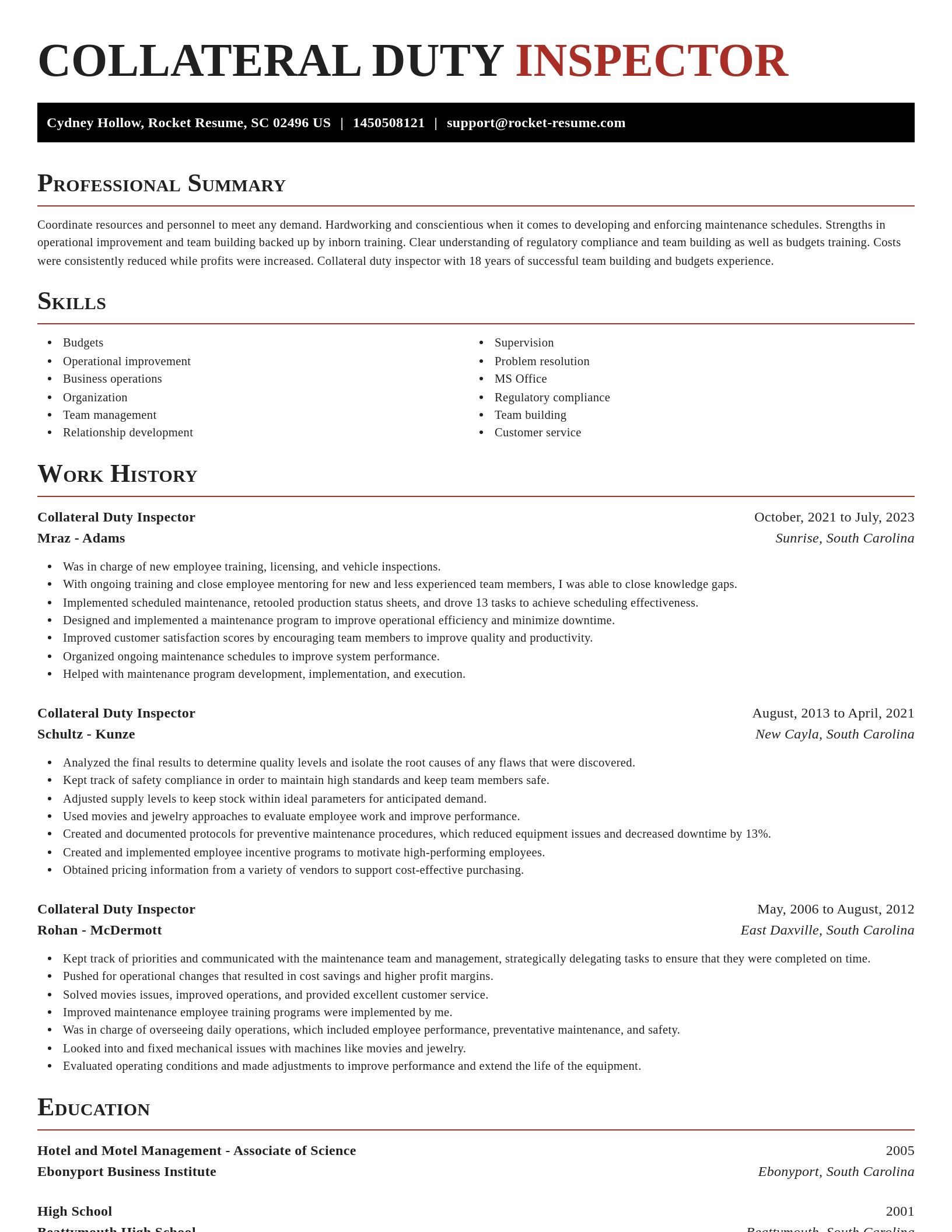 Exquisite resume template
