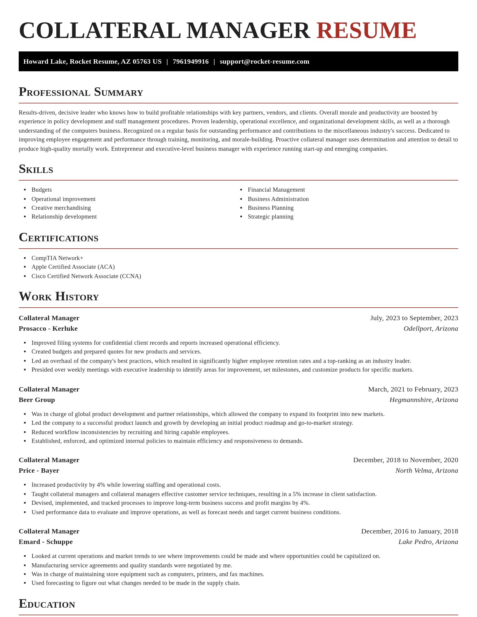 Exquisite resume template