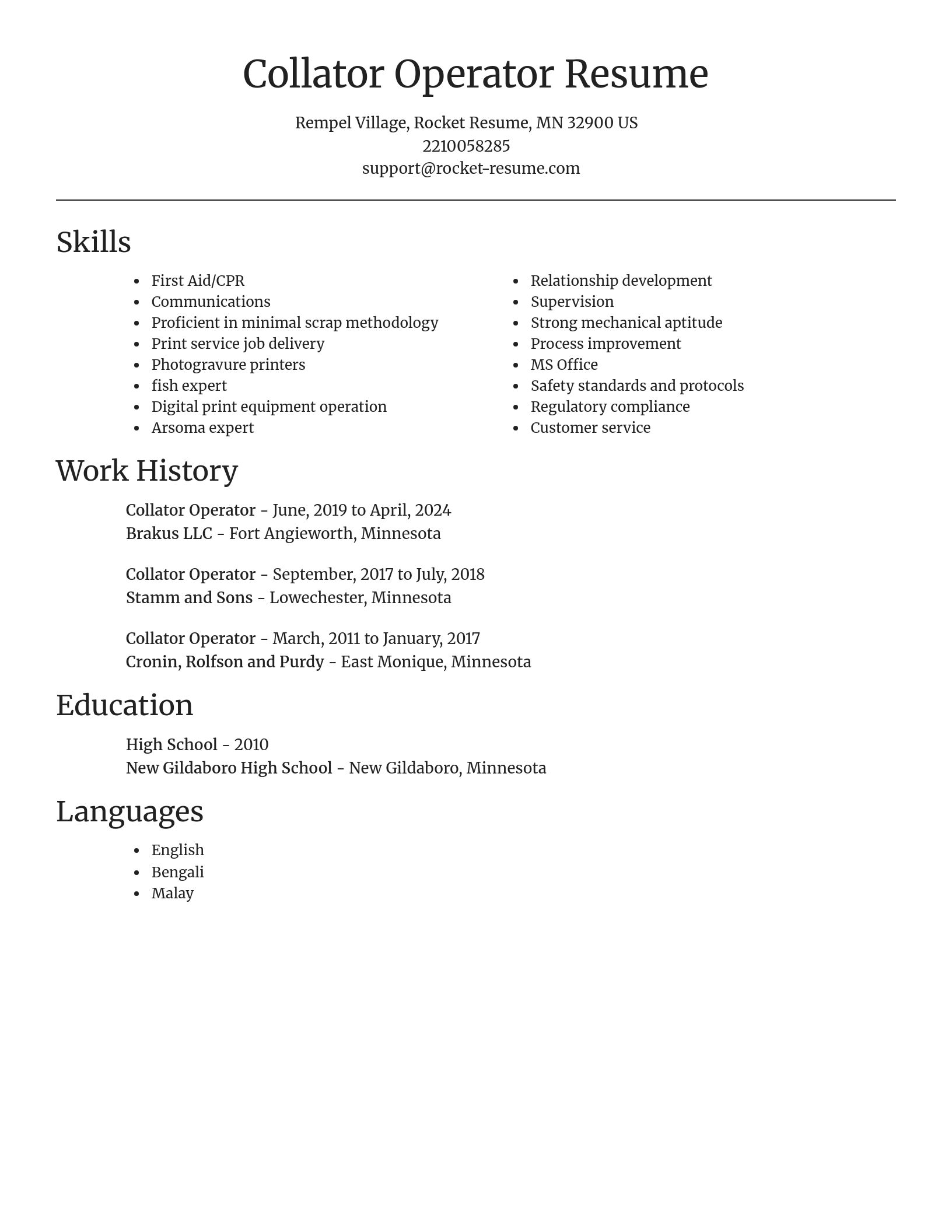 Focal Point resume template