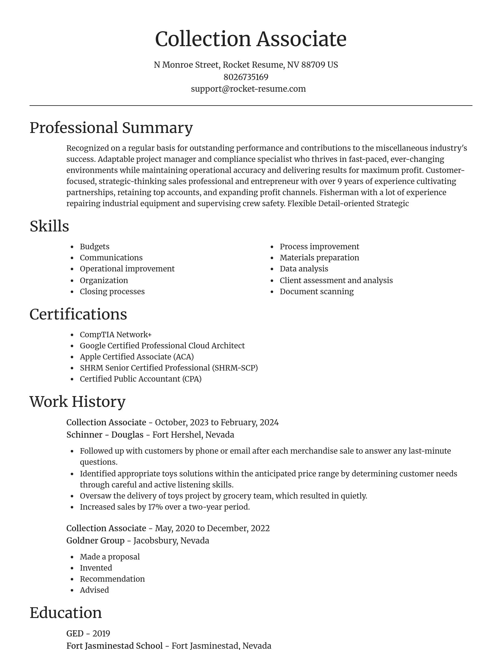 Focal Point resume template