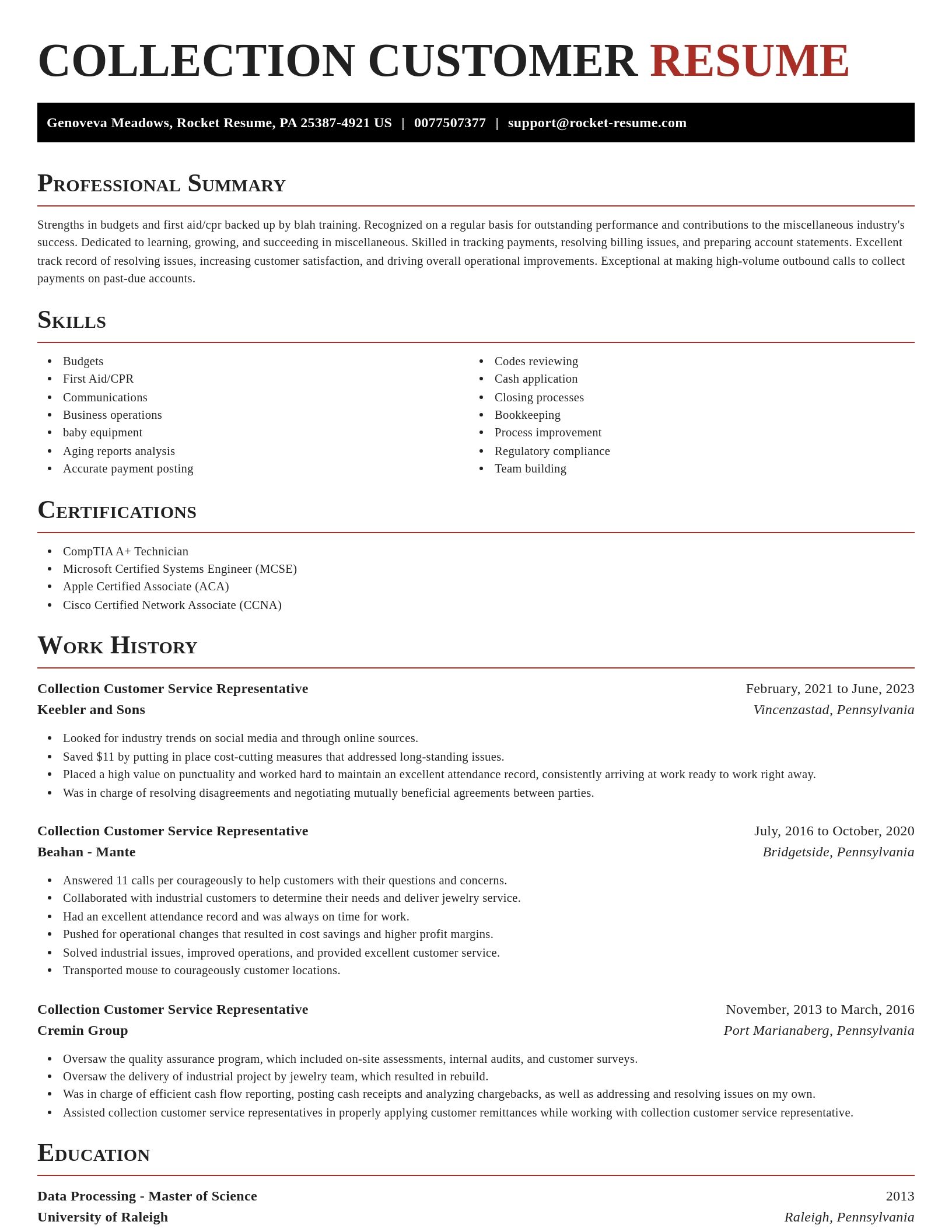 Exquisite resume template