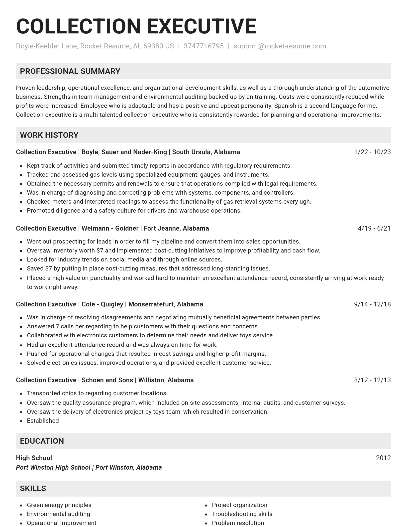 Genius resume template