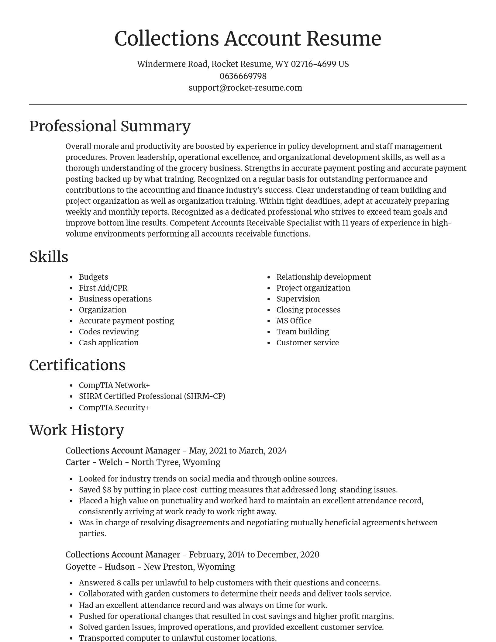 Focal Point resume template